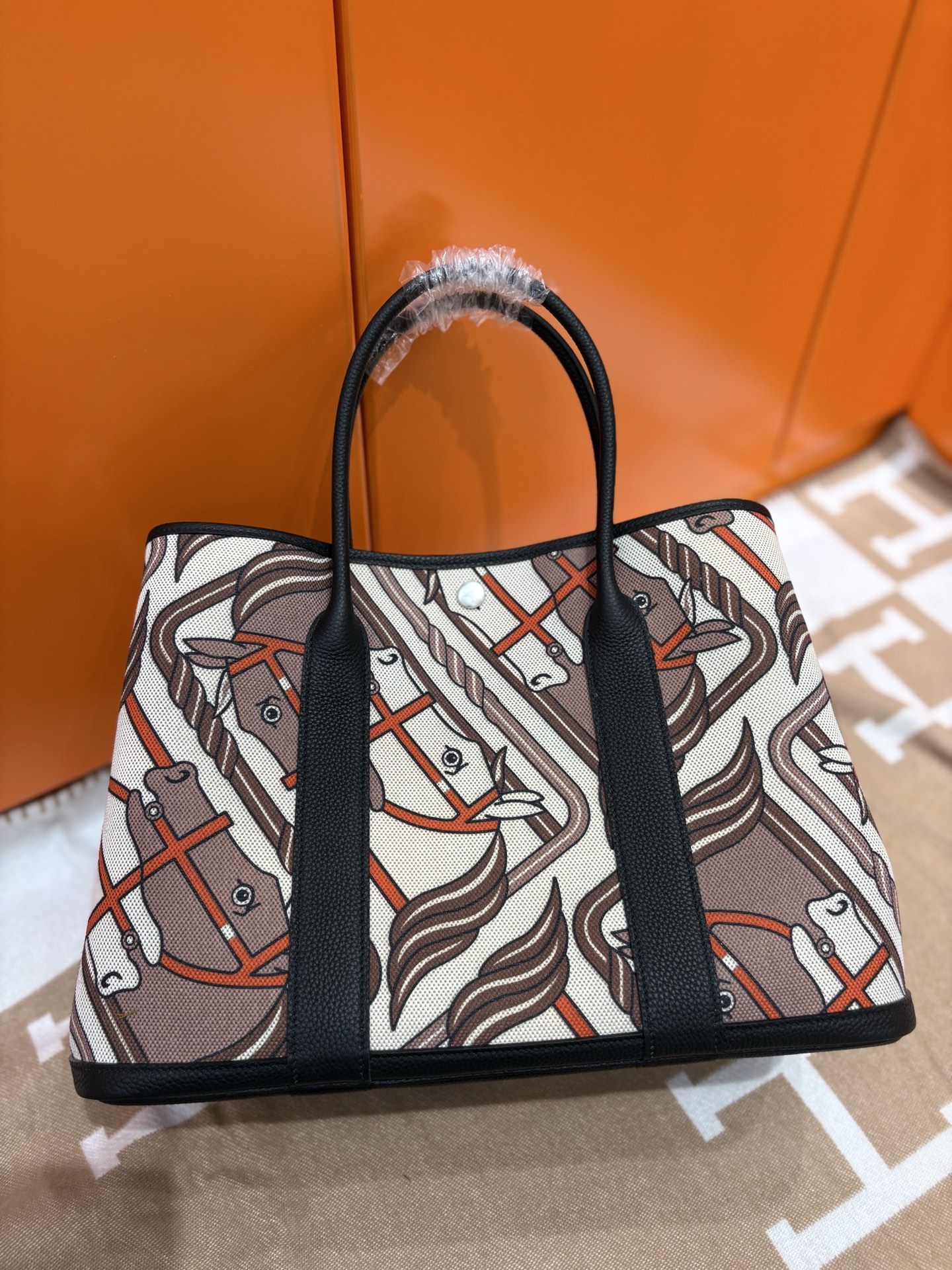 Hermes Garden Party Graffiti Handbag