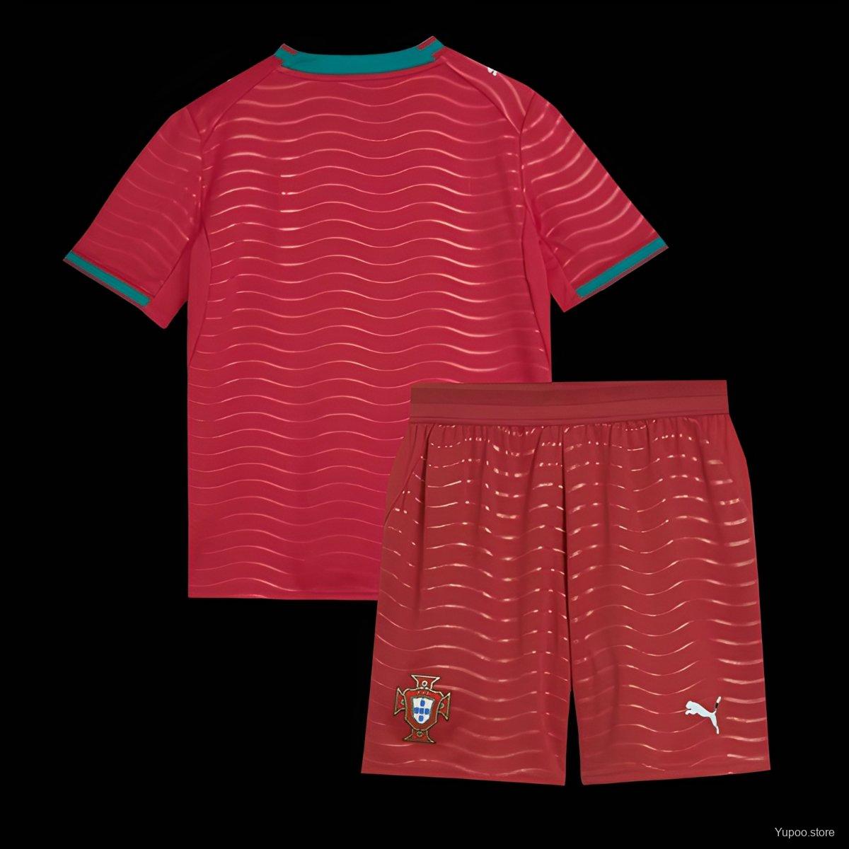 2026 Kids Portugal Home Jersey 16-28