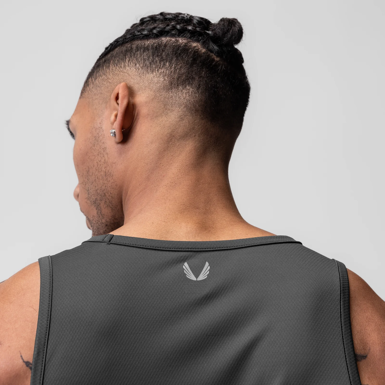 0830. AeroSilver Tank Top - Space Grey