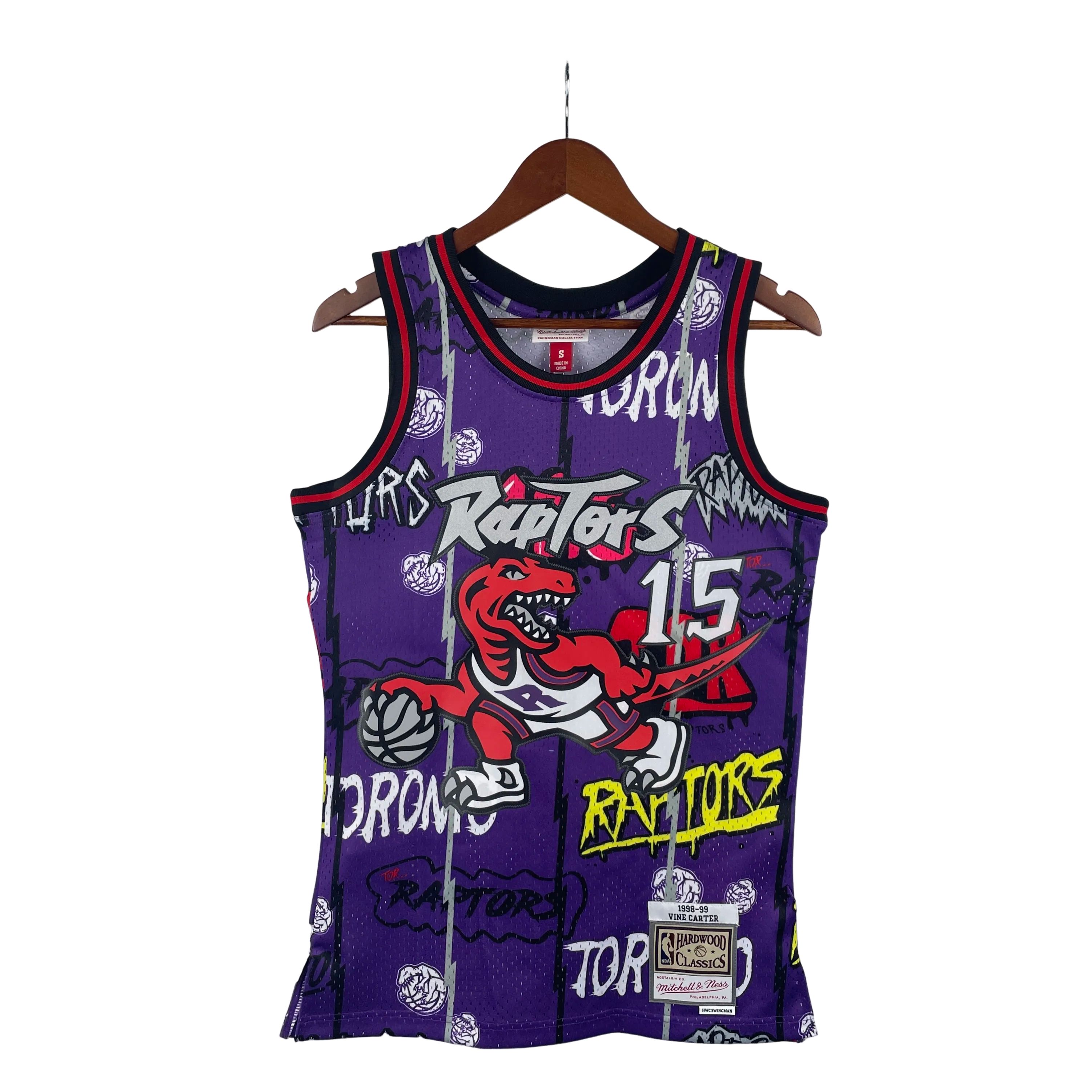 MN Heat Pressed Vintage : SW Raptors 98/99 Graffiti No.15 Carter