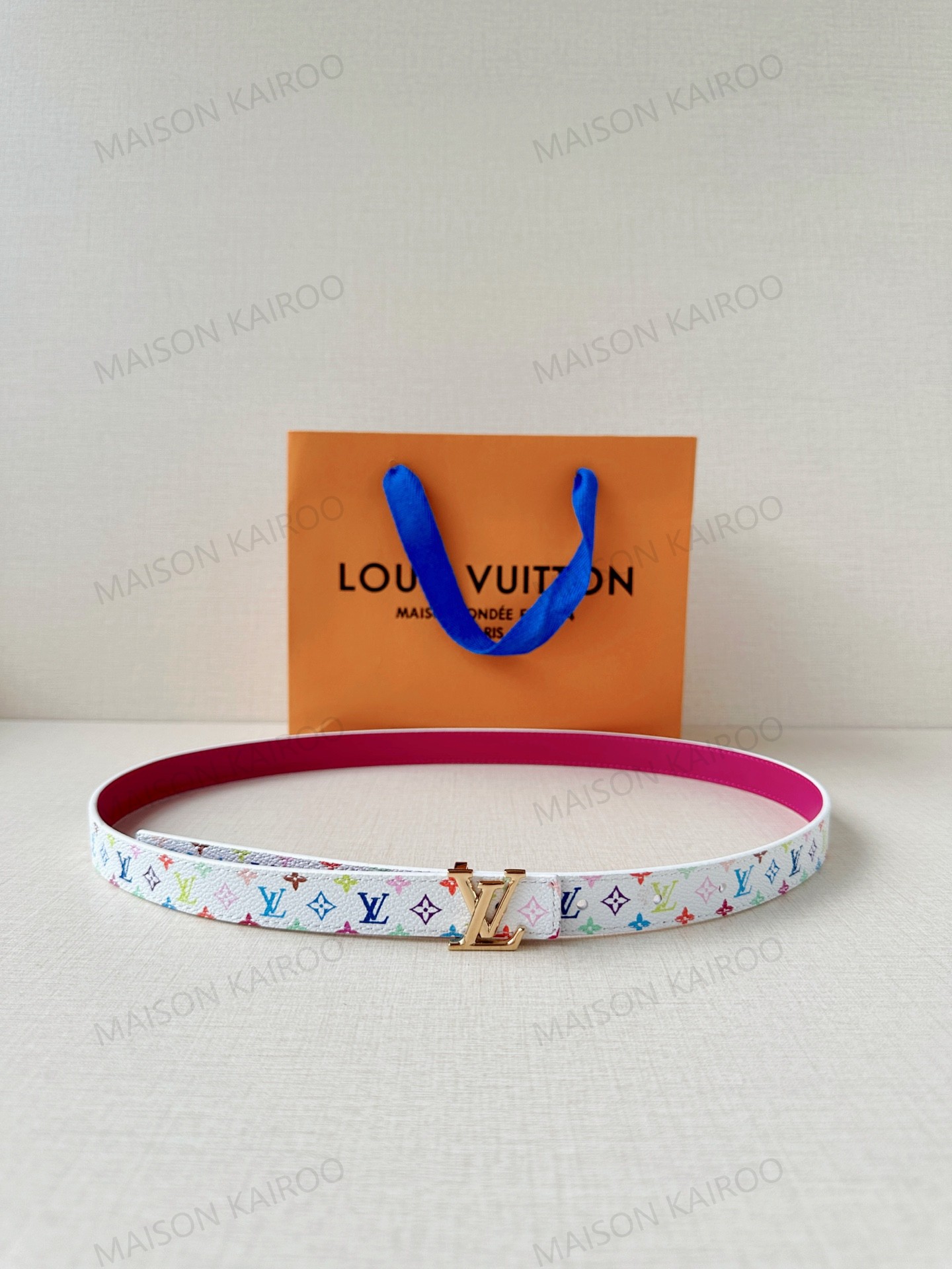 Louis Vuitton LV LV Logo Slim Belt 2.0 - KAIROO