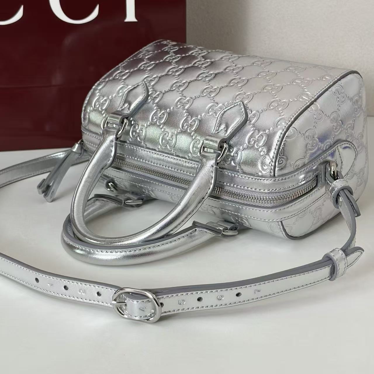 Gucci Emblem small Boston bag
