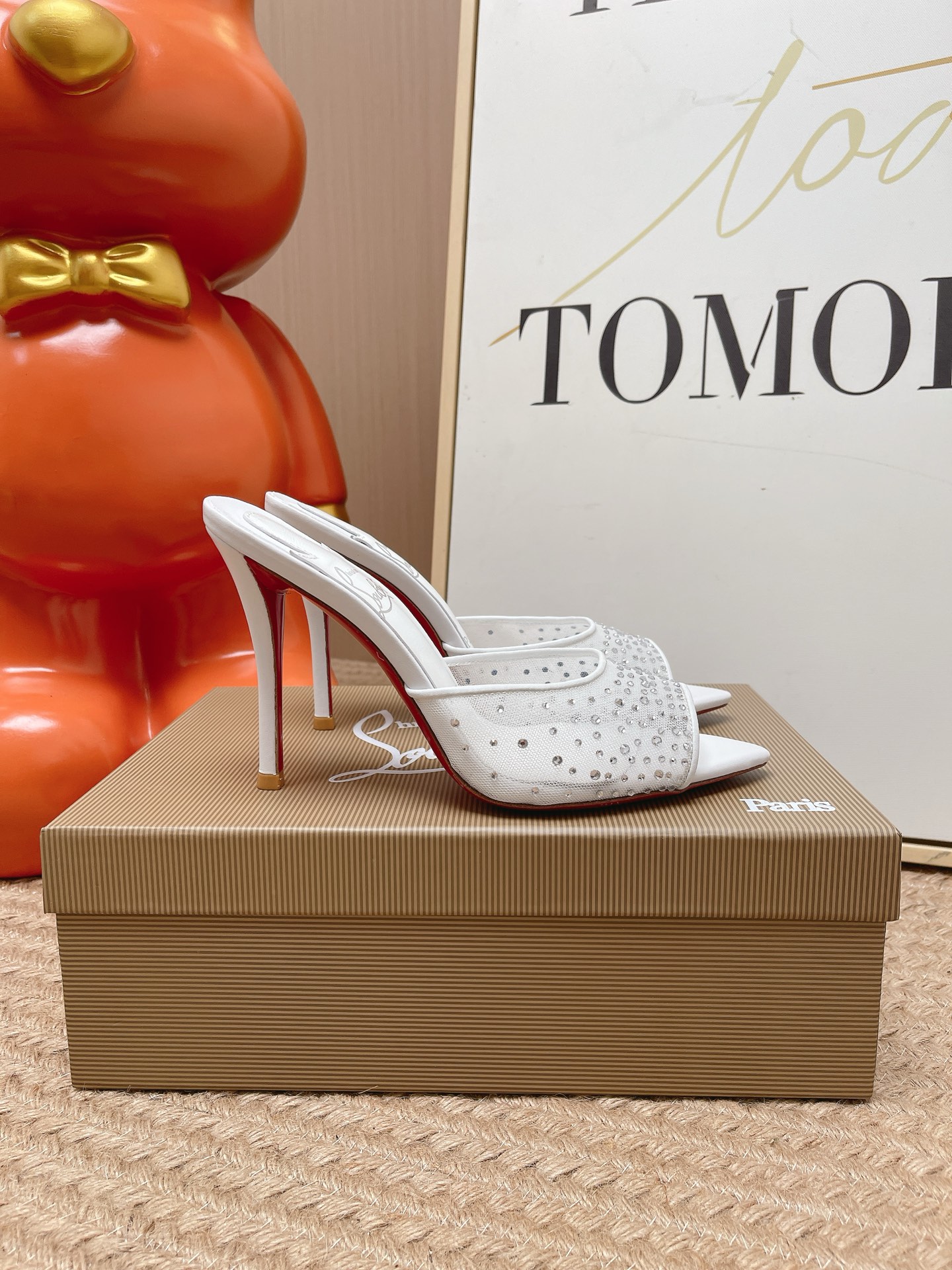 Christian Louboutin shiny leather Mule