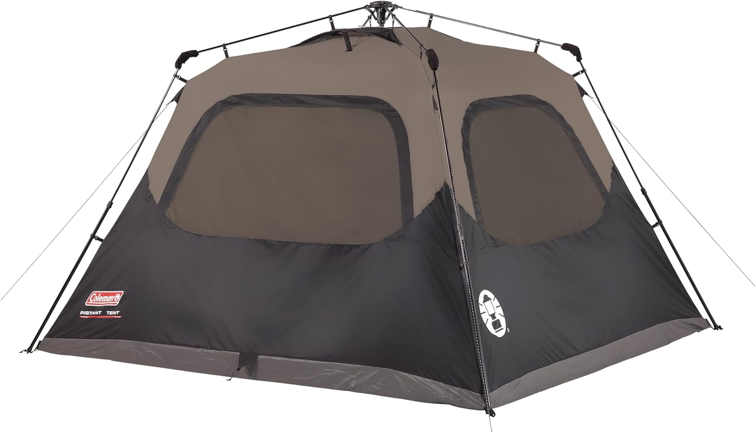 Coleman 4/6/8/10 Person Instant Camping Tent with 1-Minute Setup, Large Family Tent with Pre-Attached Poles, Air Vent, & Carry Bag, Sets Up in About 60 Seconds