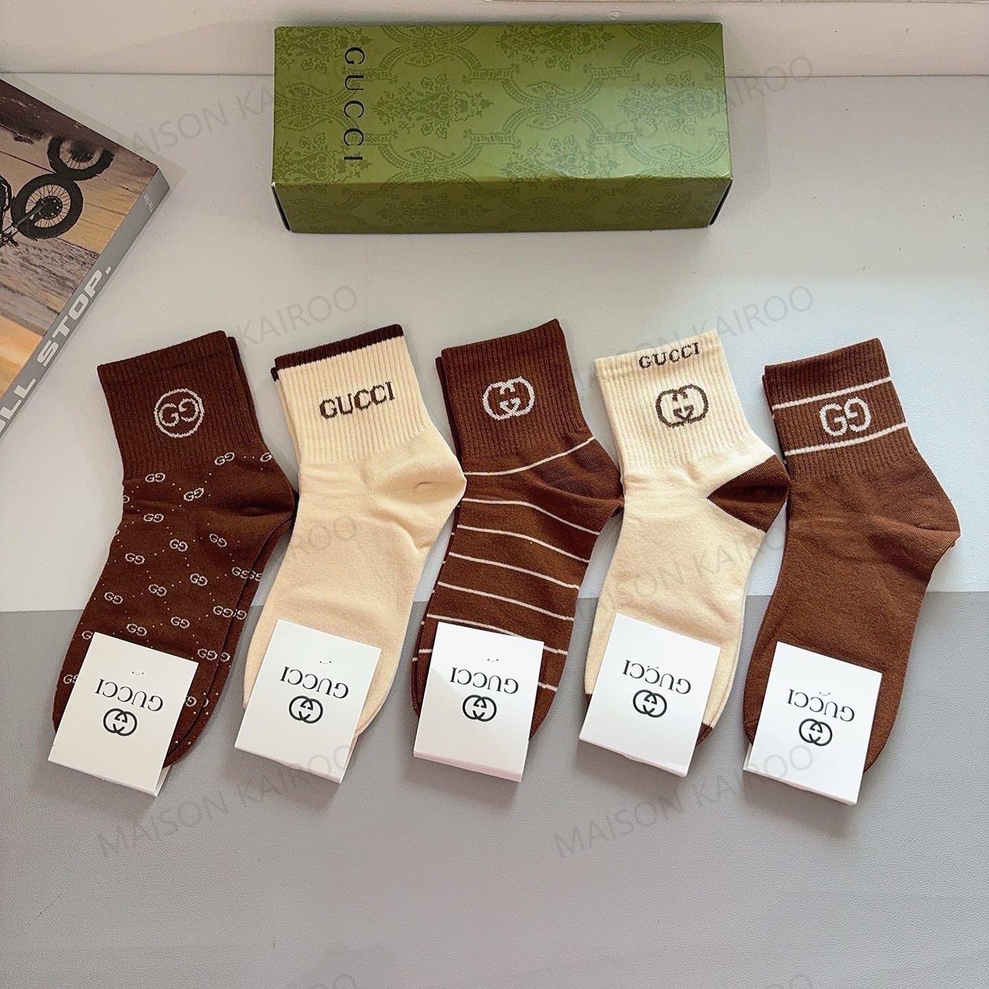 Gucci Socks 5-Pack - KAIROO