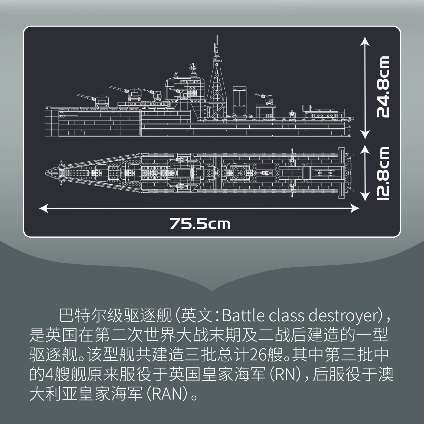 MOULD KING 10133 - Battle Class Destroyer