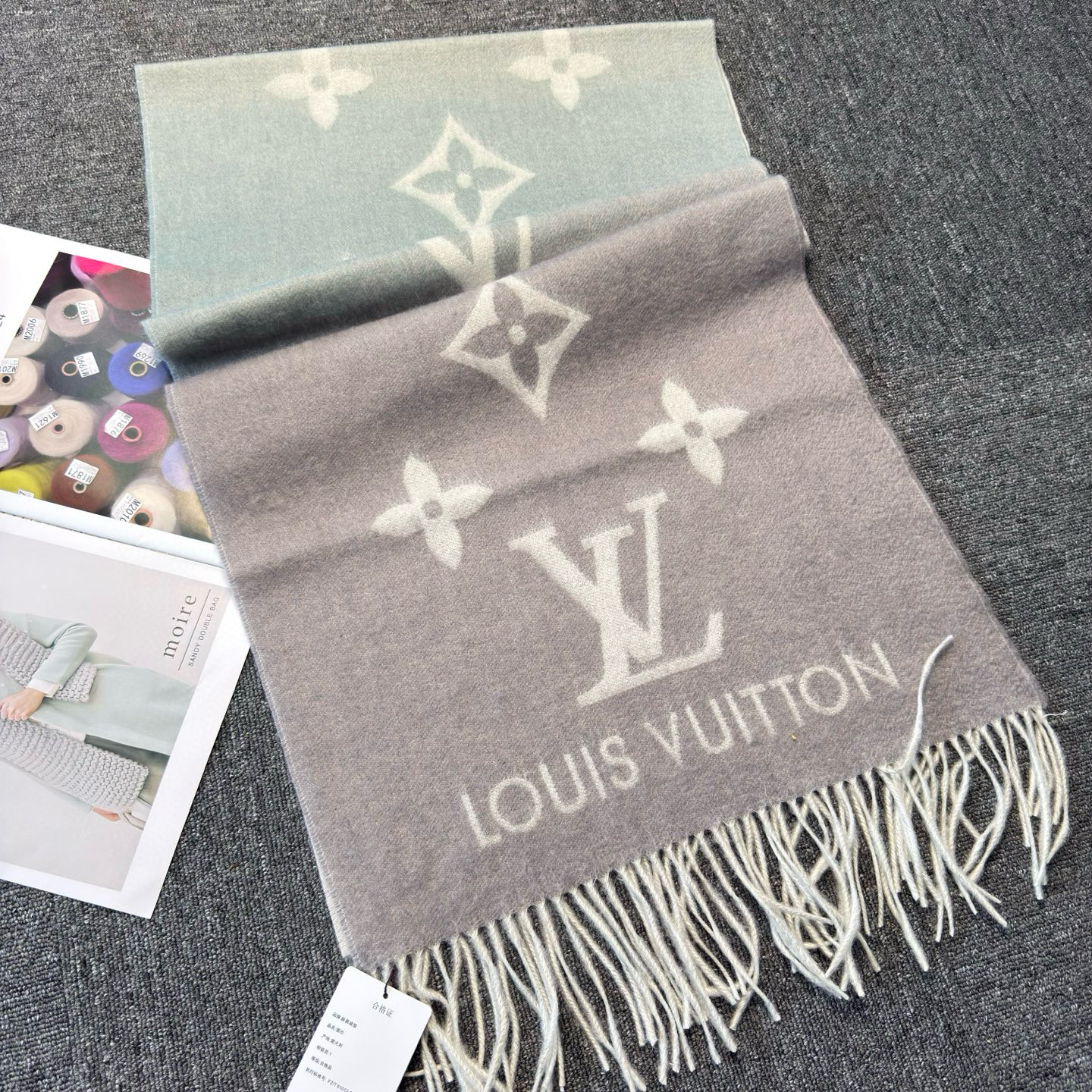 Louis Vuitton LV Reykjavik Gradient Monogram Scarf