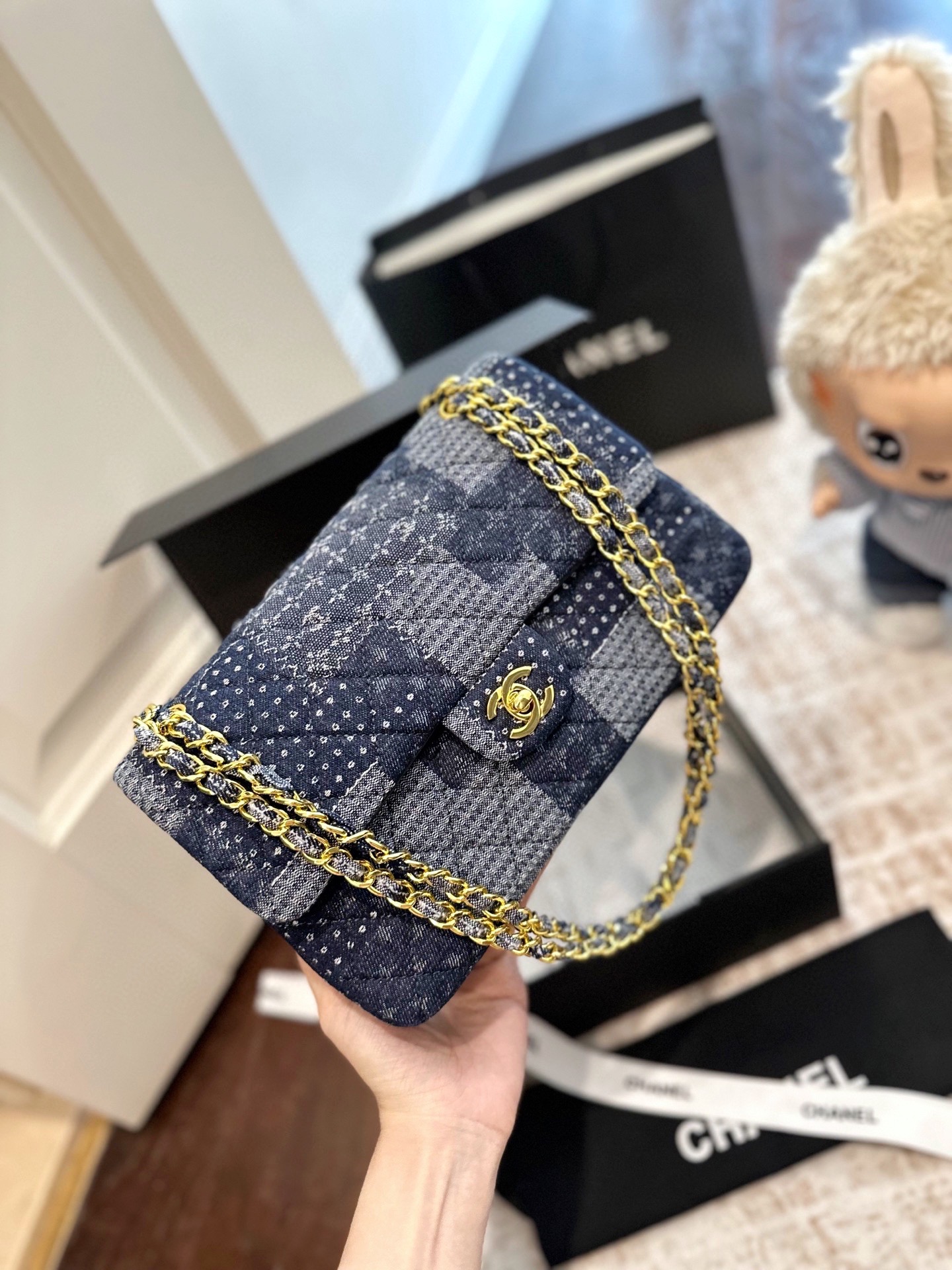 Chanel New Denim blue Flap Bag