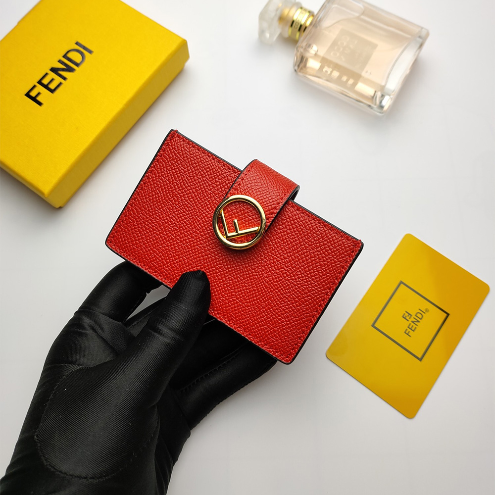 FENDI Calfskin Card Holder wallet