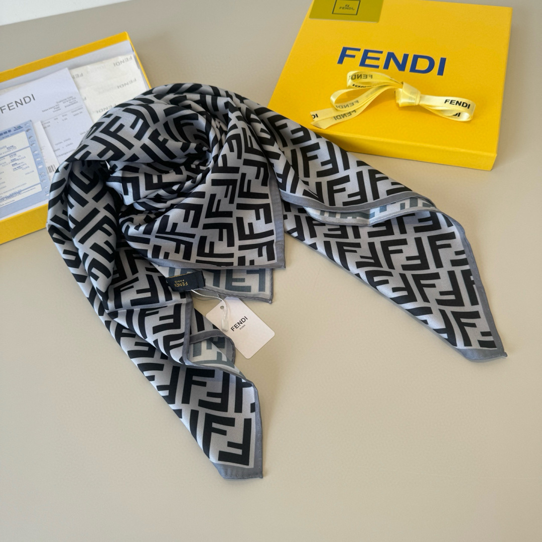 Fendi FF Silk square scarf 90