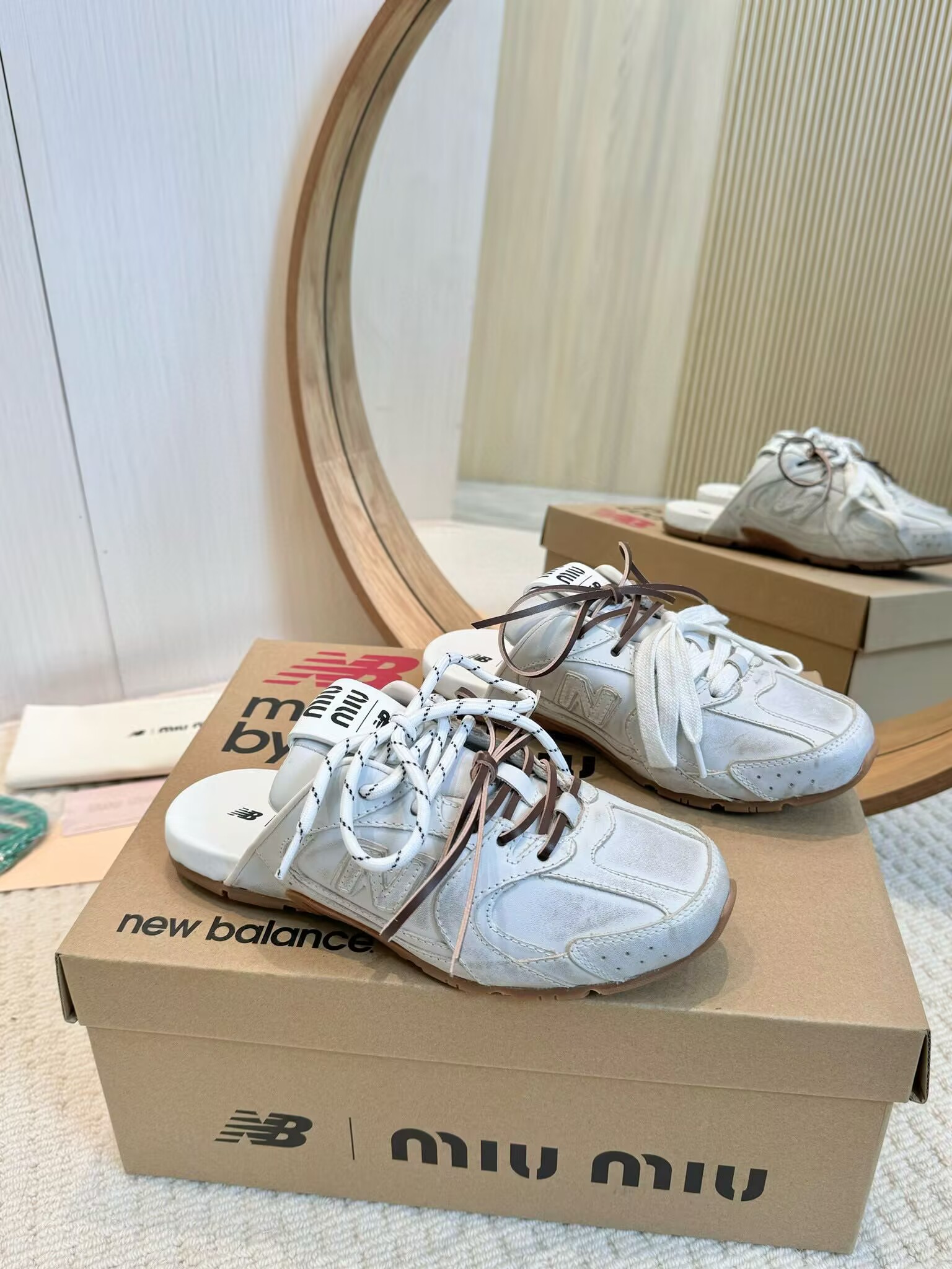 New Balance X Miu Miu Open back sneaker Mule