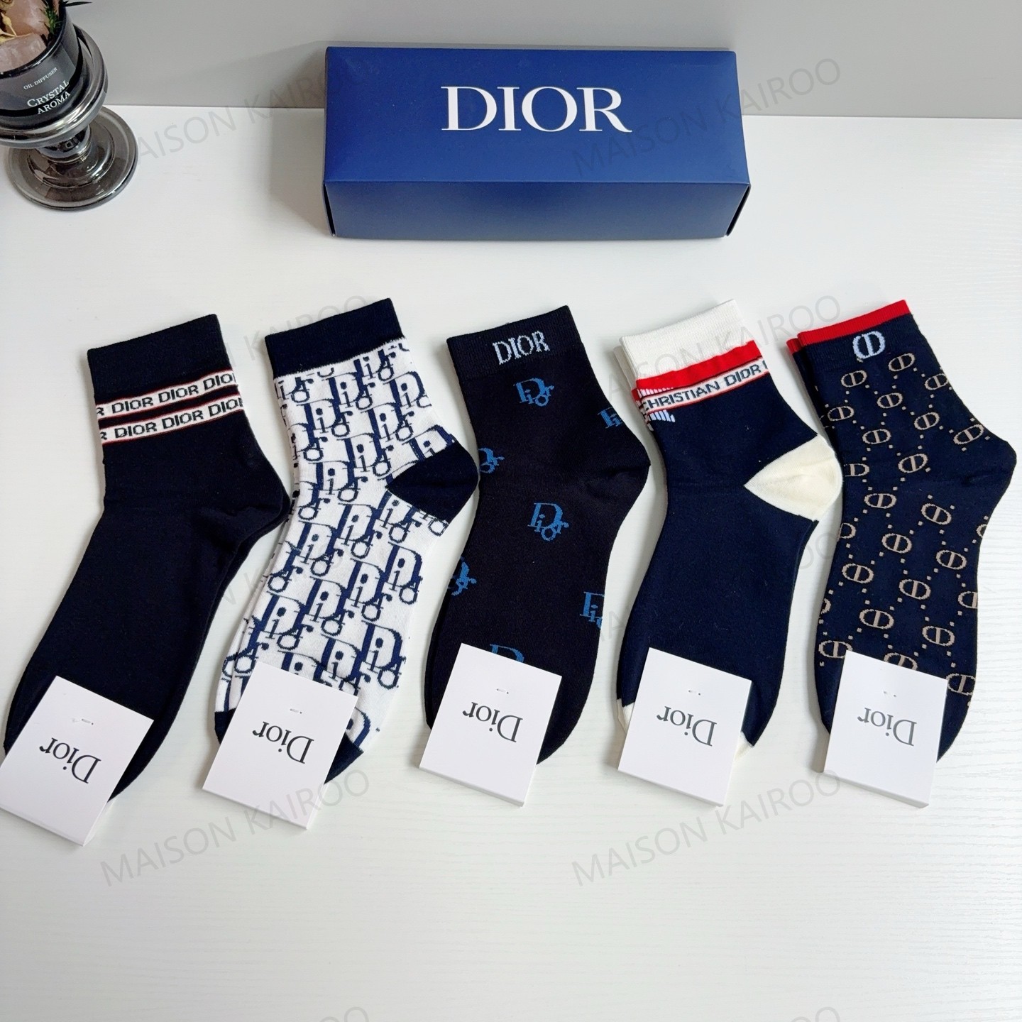Dior Socks 5-Pack - KAIROO