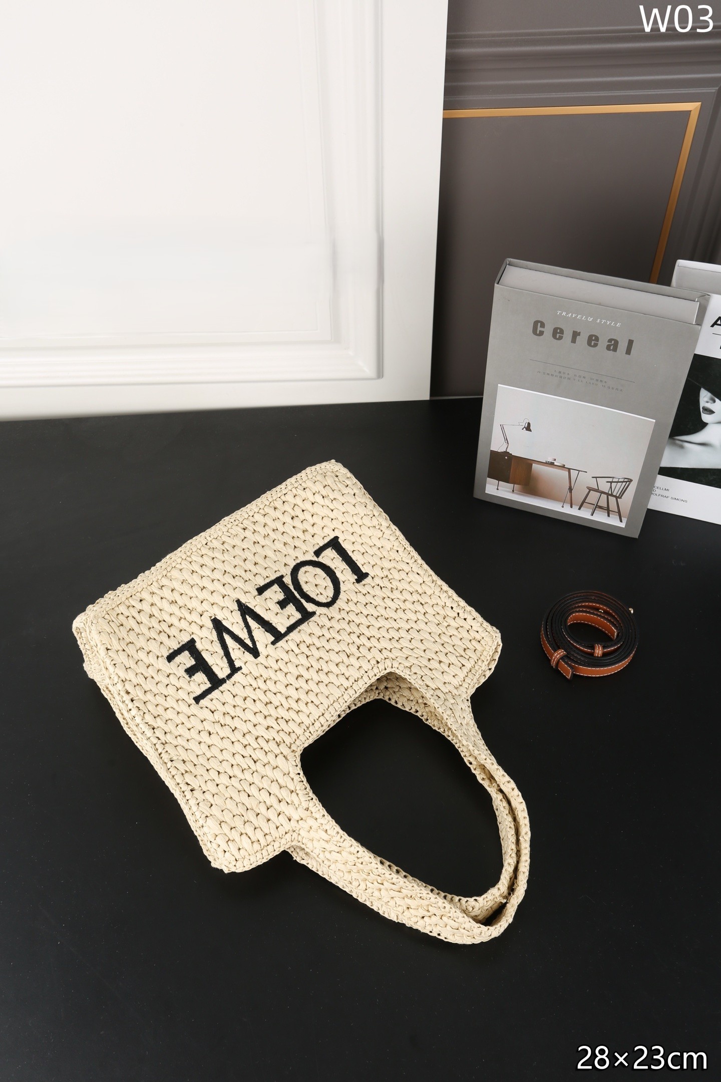 Loewe Small Natural Paula's Ibiza Handcrafted Raffia LOEWE Logo Tote Bag - KAIROO