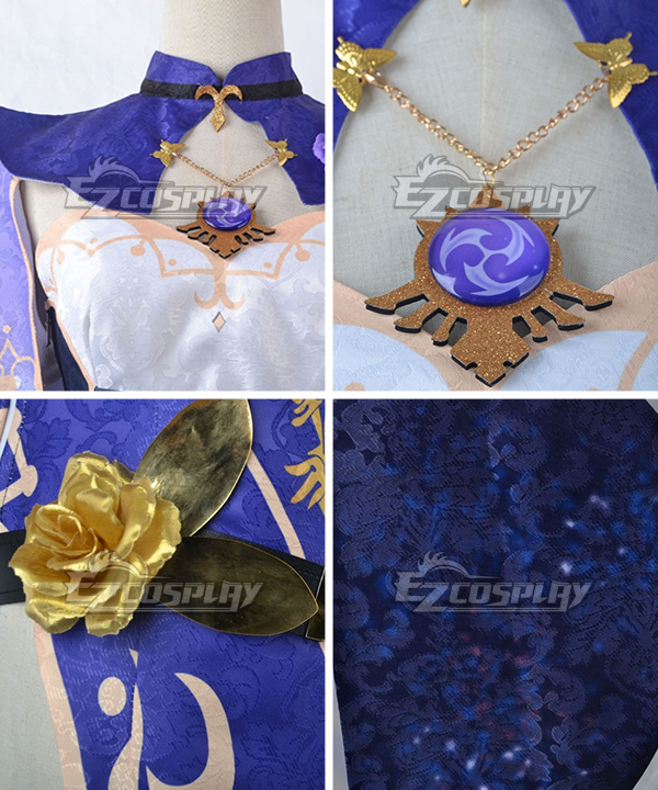 Genshin Impact Lisa Witch Halloween Purple Sexy Dress Customize Size Available Cosplay Costume