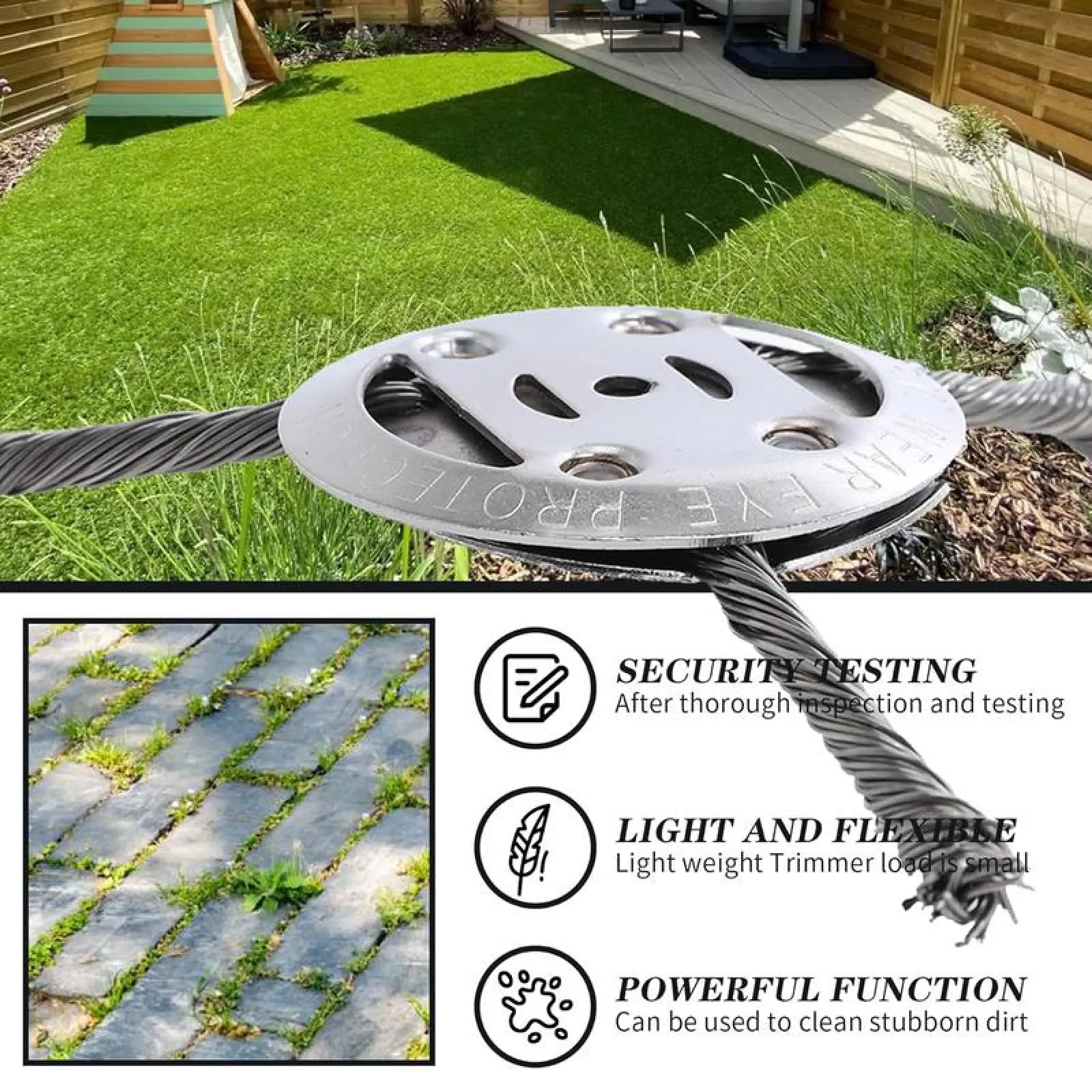 Universal Steel Wire Wheel Head Grass Trimmer Head- (Select 5mm or 25.4mm Arbor)