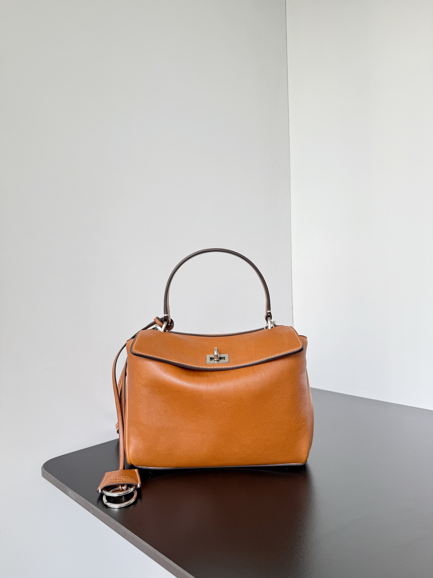 𝐁alenciaga Women's Rodeo Handbag Mini in Tan Cowboy