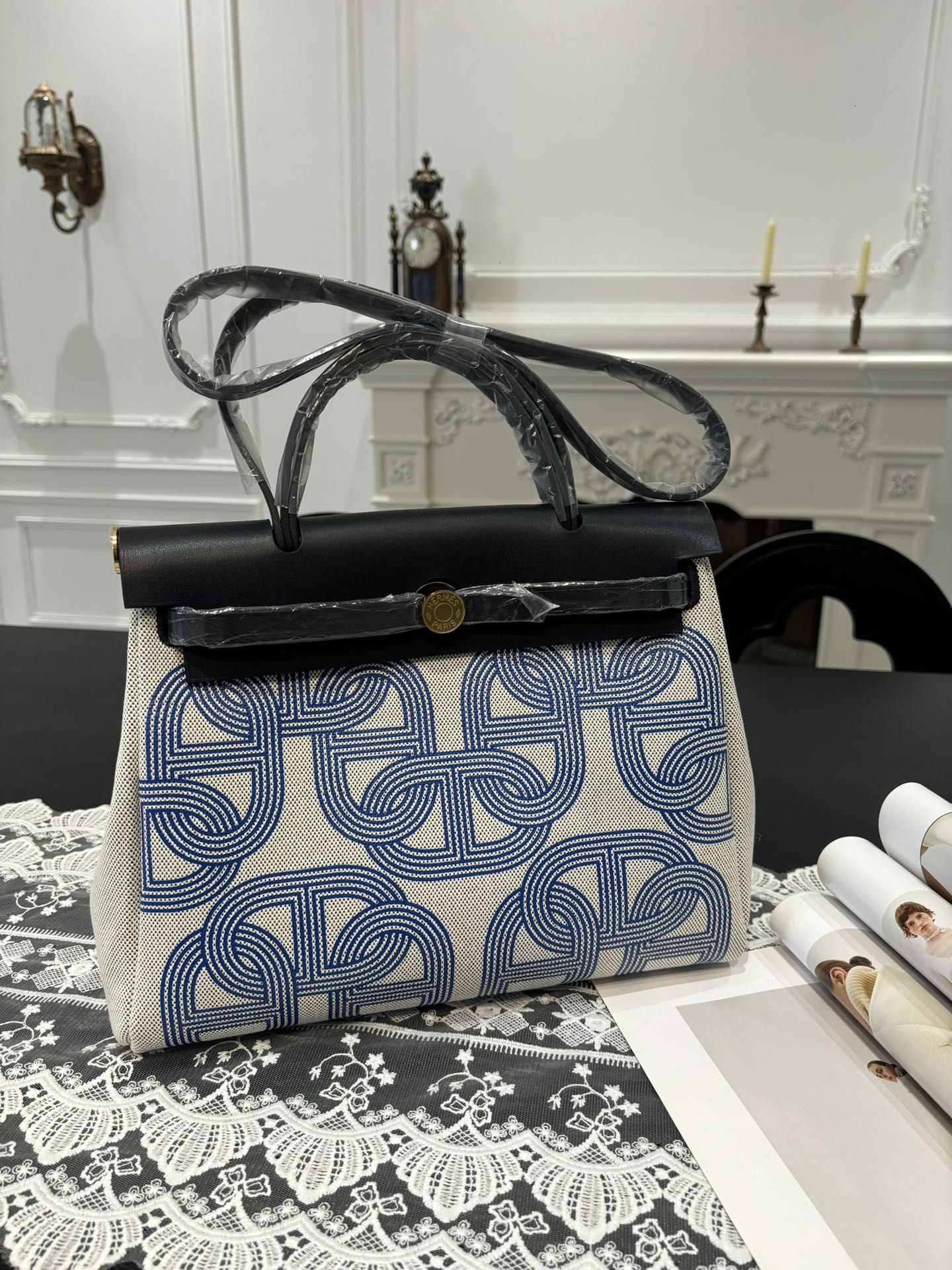 Hermes BagHerbag31CM Canvas ( 10A Mirror Version)
