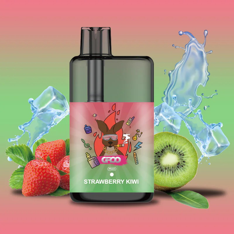 GROO MAX 10K Rechargeable Disposable Vape – Strawberry Kiwi - Vaba Vape-Shop