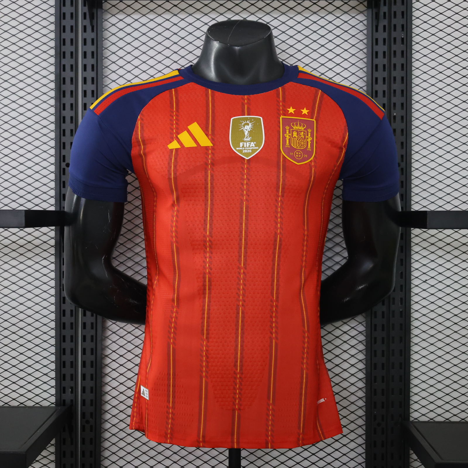Spain Home Champion Jersey Player Version World Cup 2026 - 2 Stars