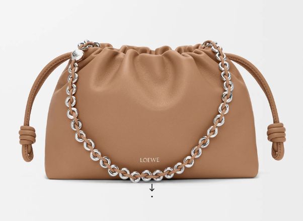 Loewe Medium Flamenco Purse in Nappa Leather-Mocha