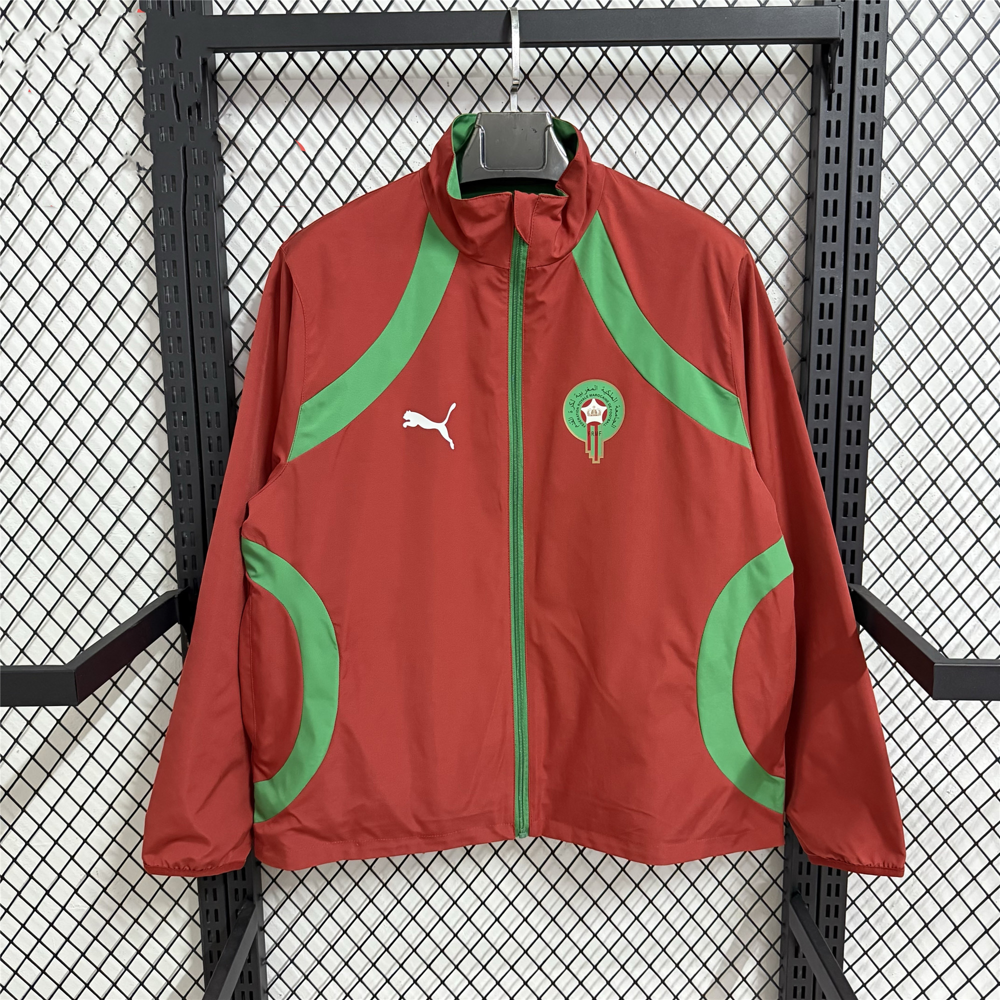 Morocco Double-Sided Training Windbreaker 2025 | Soc Jersey - Premium Football Jersey