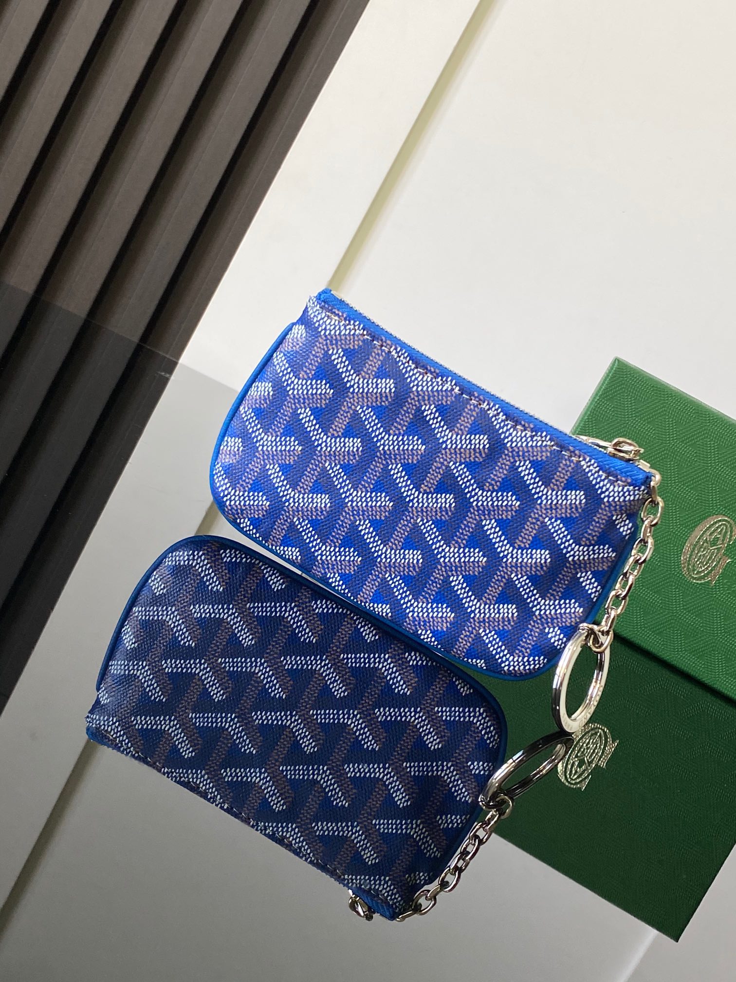 Goyard Sénat Nano Key Pouch-Sky blue