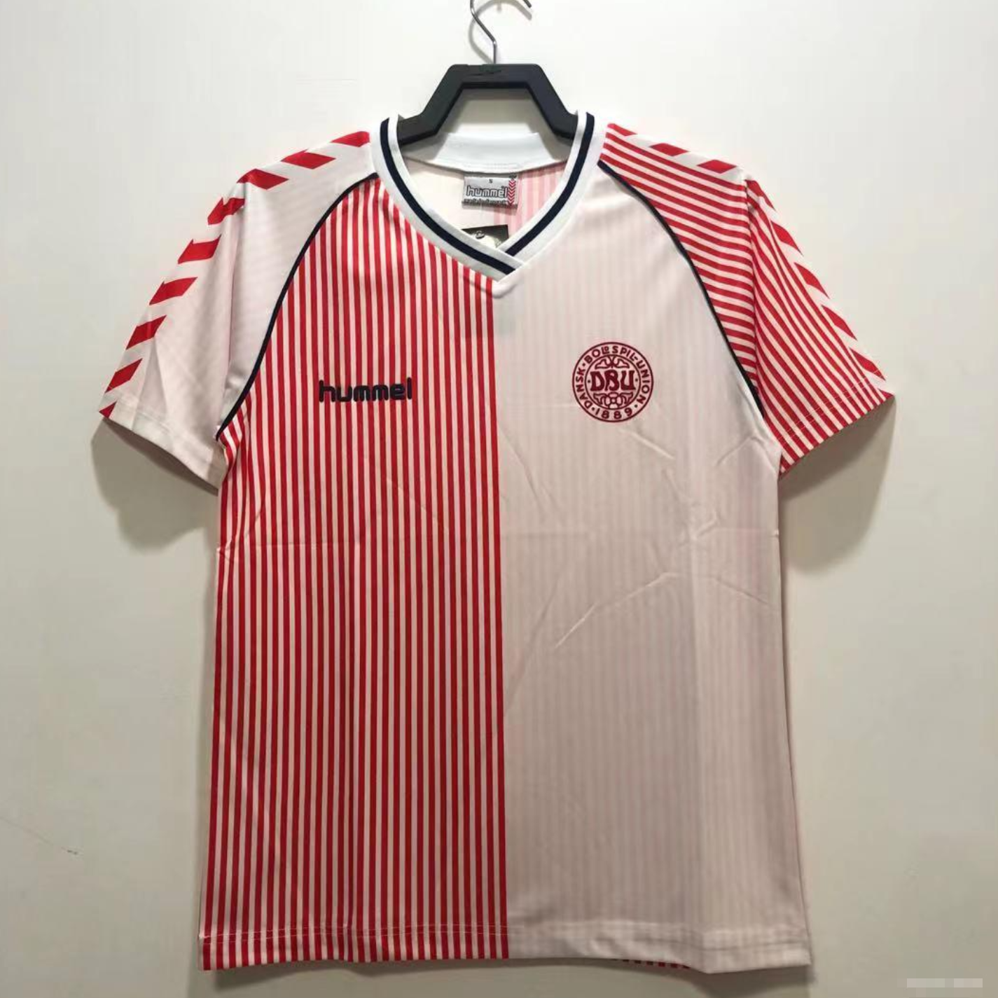 Retro 1986 Denmark Away Soccer Jersey  S-XXL