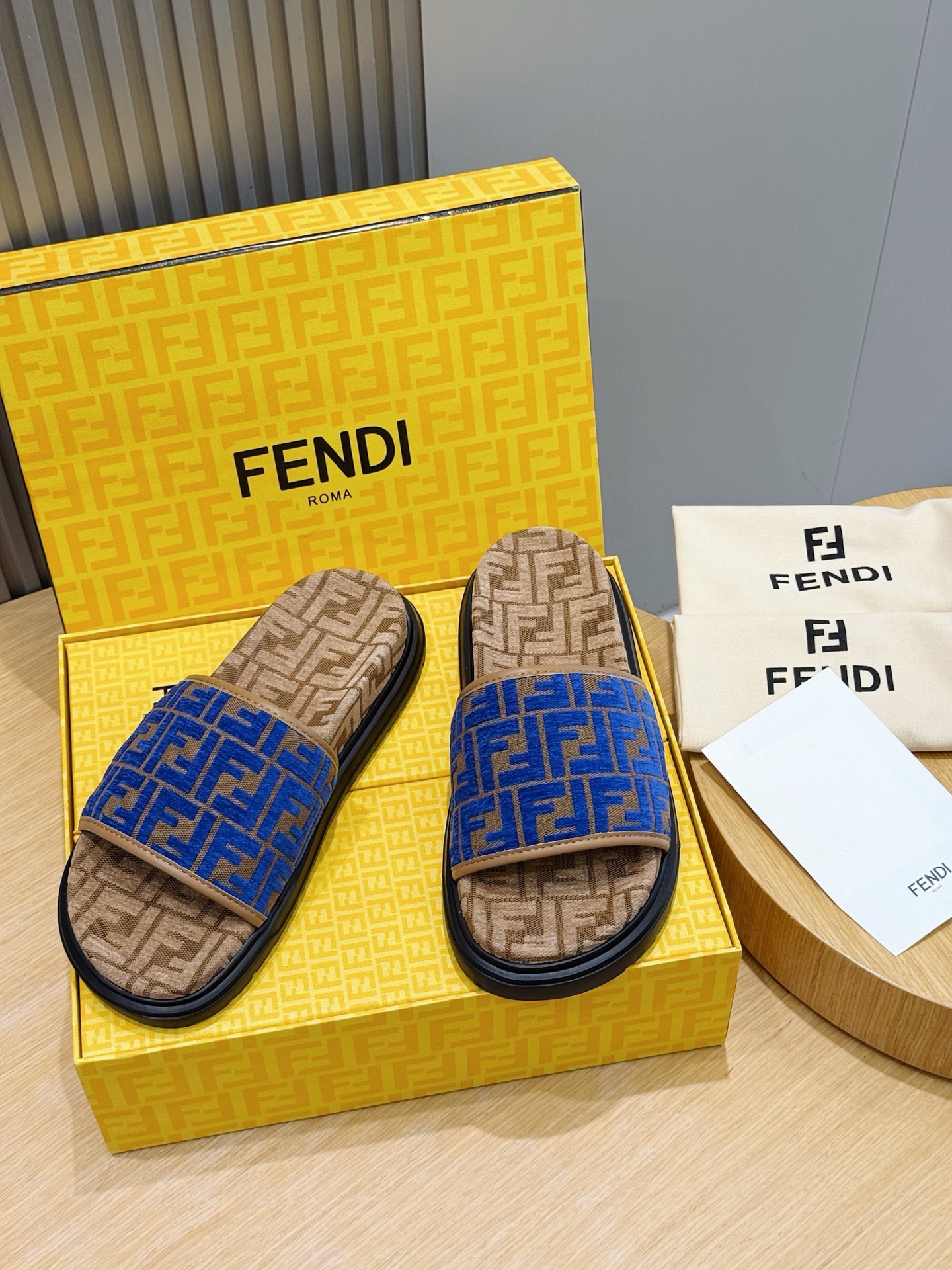 Fendi Men's FF Slipper Mule