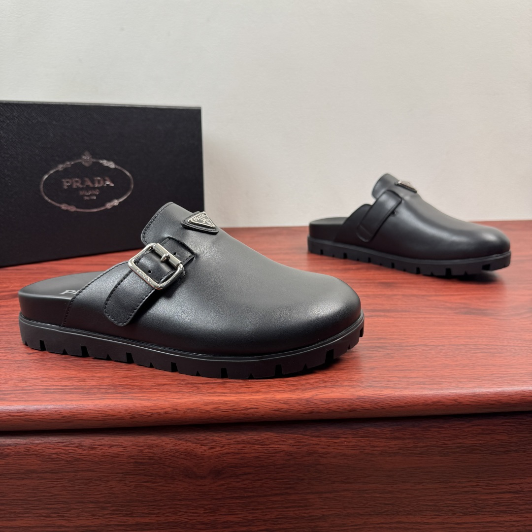 Prada Men's Leather Mule