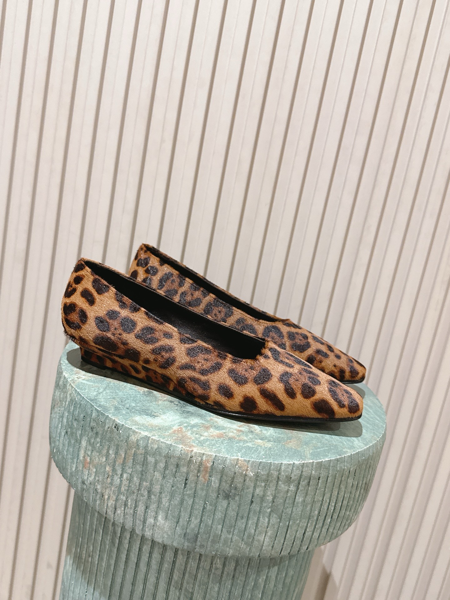 The Row Low Heel Leather Pump