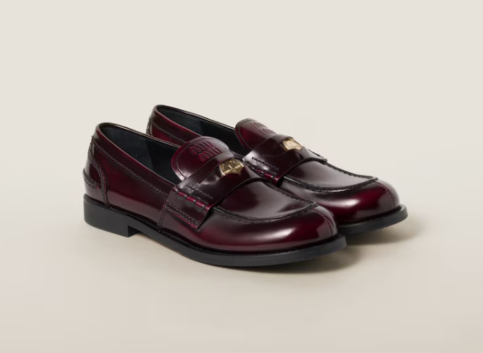 Miu Miu Leather Loafer