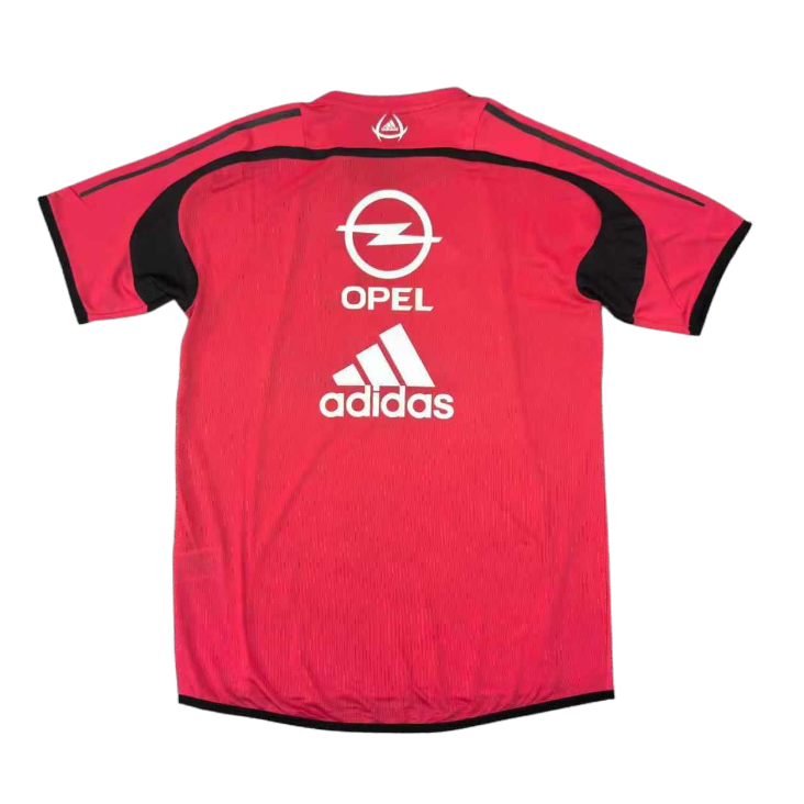 2004/05 AC Milan Retro Short Sleeves Training Jersey - Red