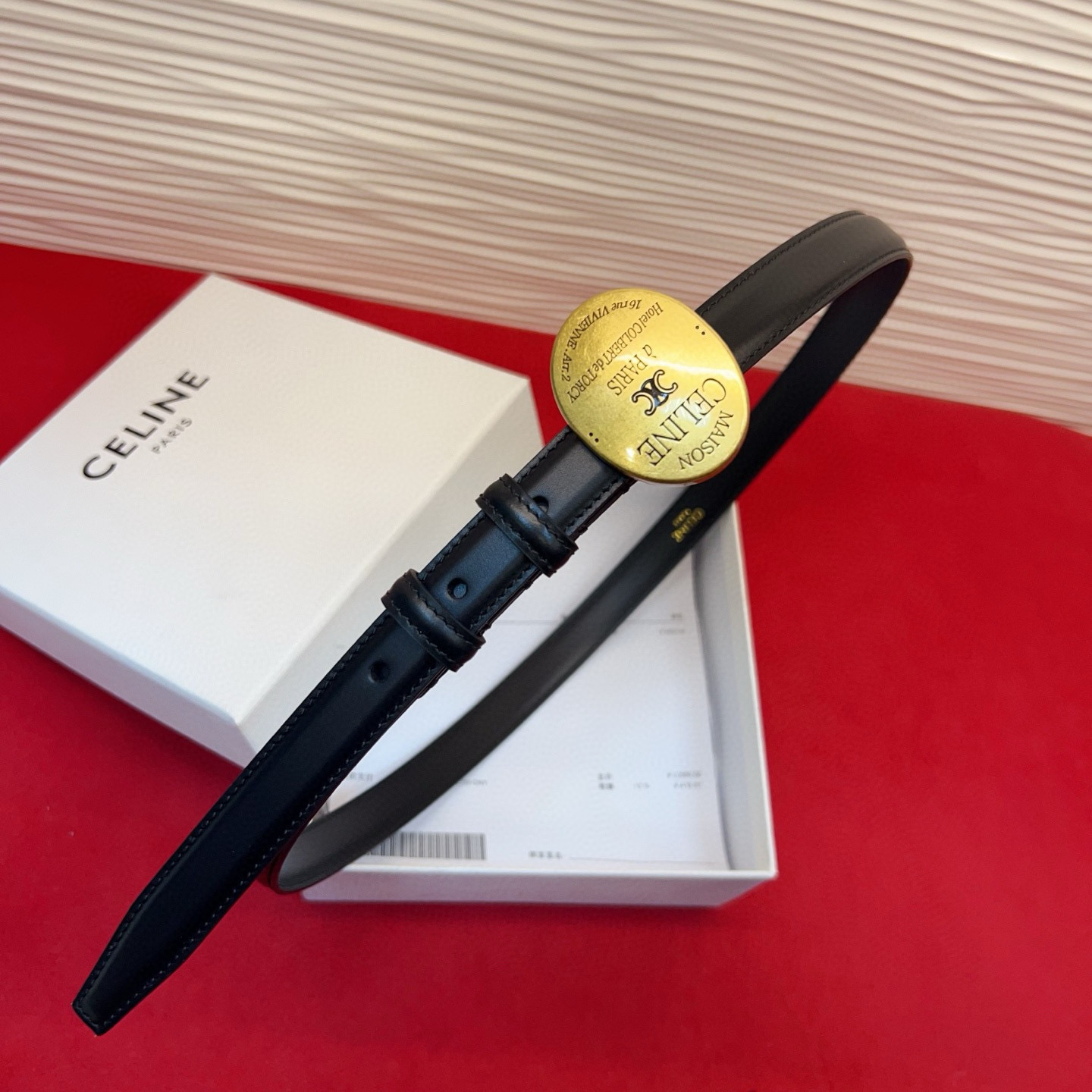 Celine Leather Belt 2.5cm