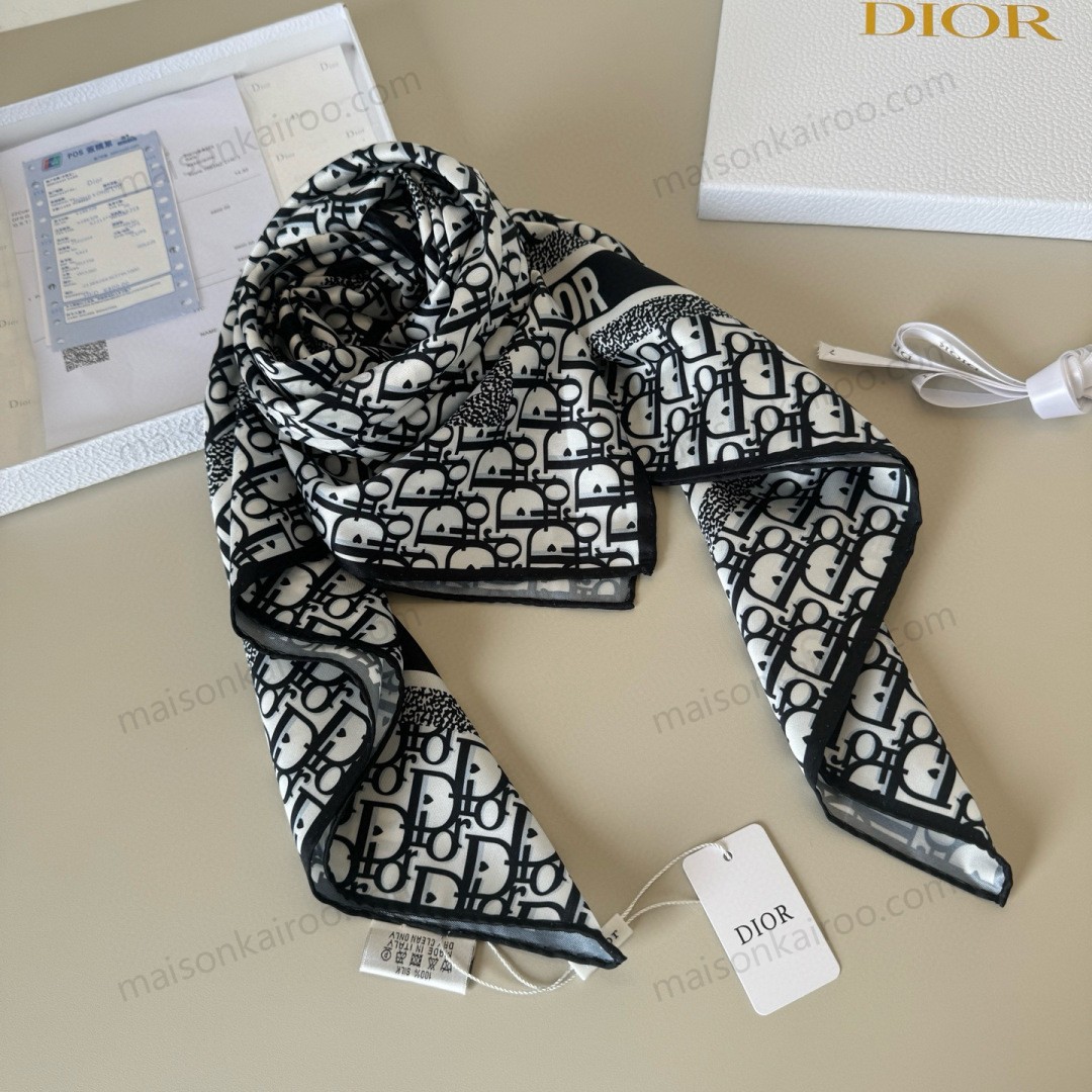 Dior Oblique Square Scarf - KAIROO