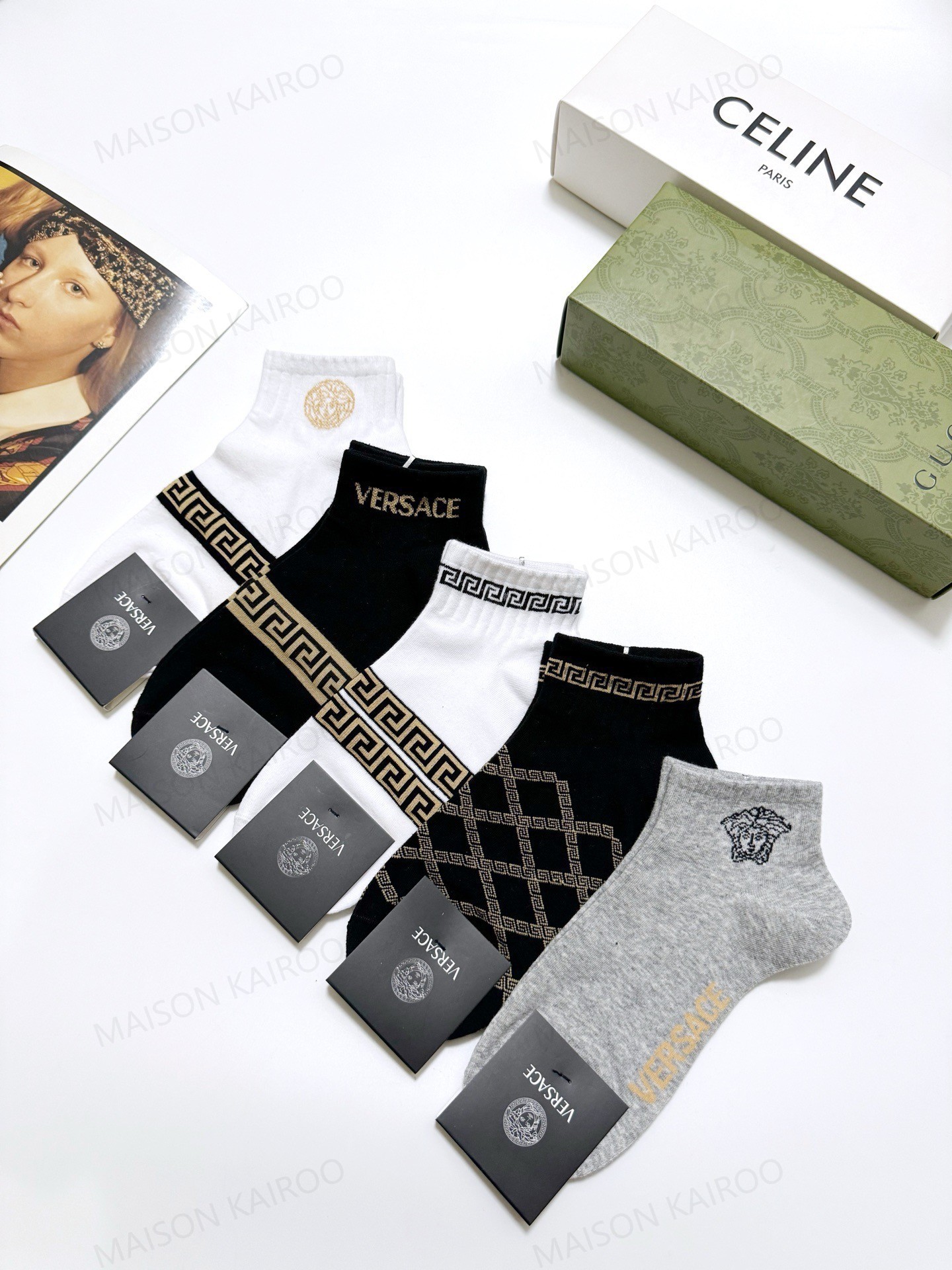 Versace Socks 5-Pack - KAIROO