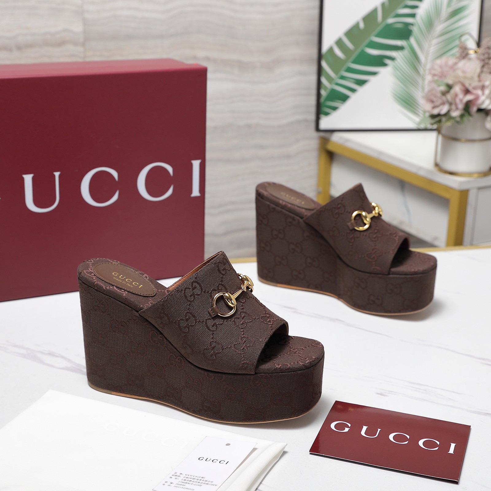 Women's Gucci GG Platform Mule