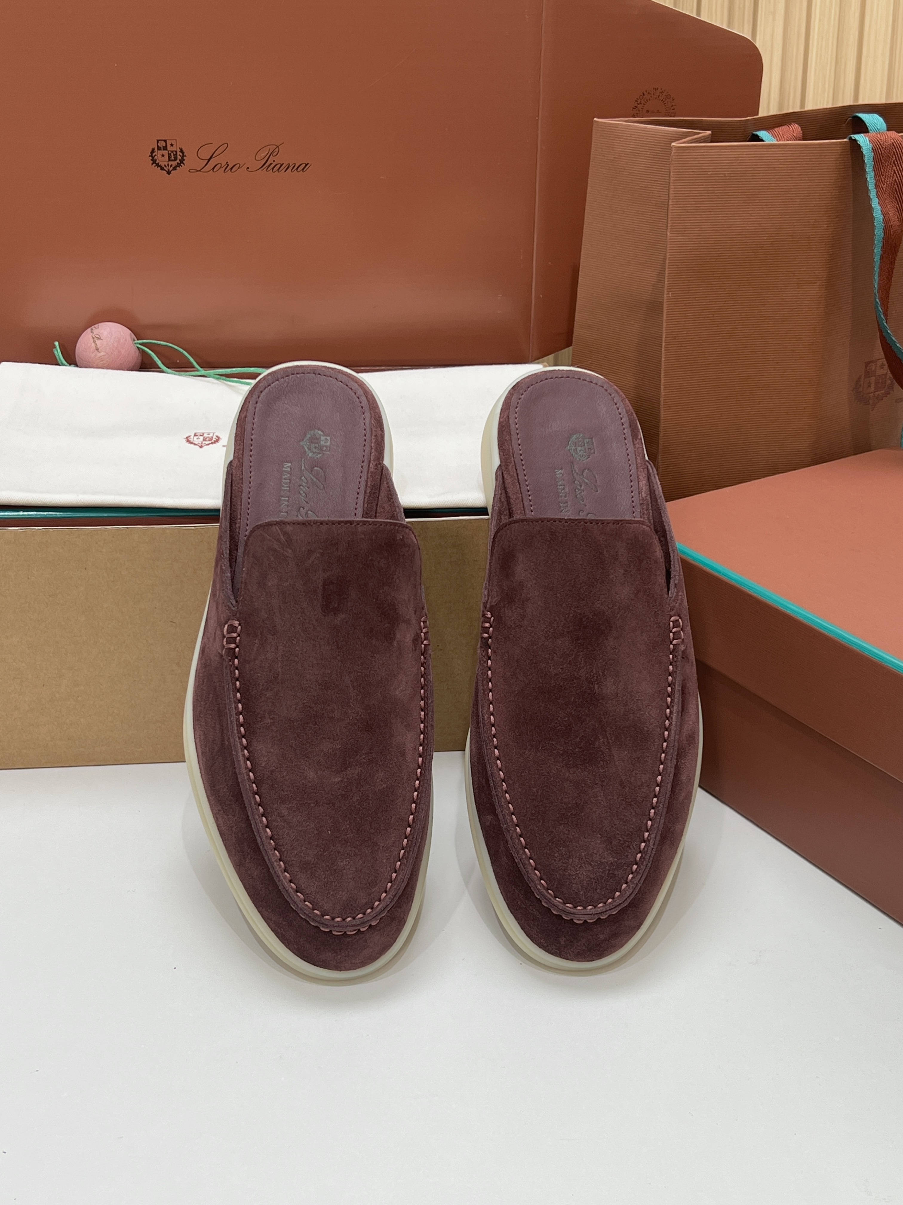 Loro Piana Men's Suede Mule