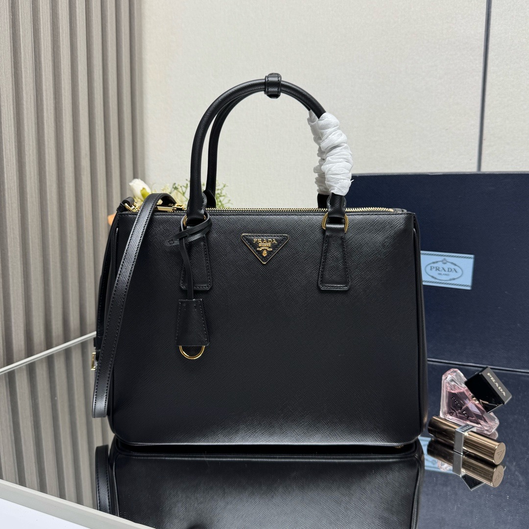 Prada Galleria Large Saffiano leather bag-Black 1BA274