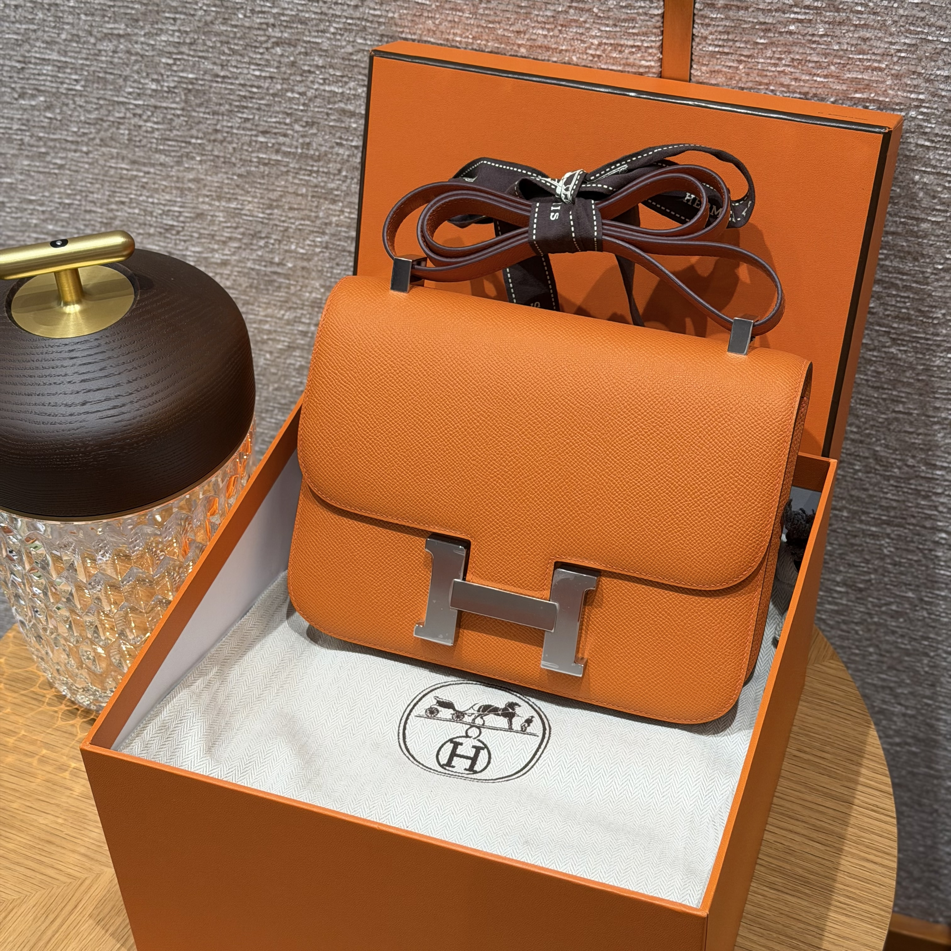 Hermes Orange Epsom Constance 24