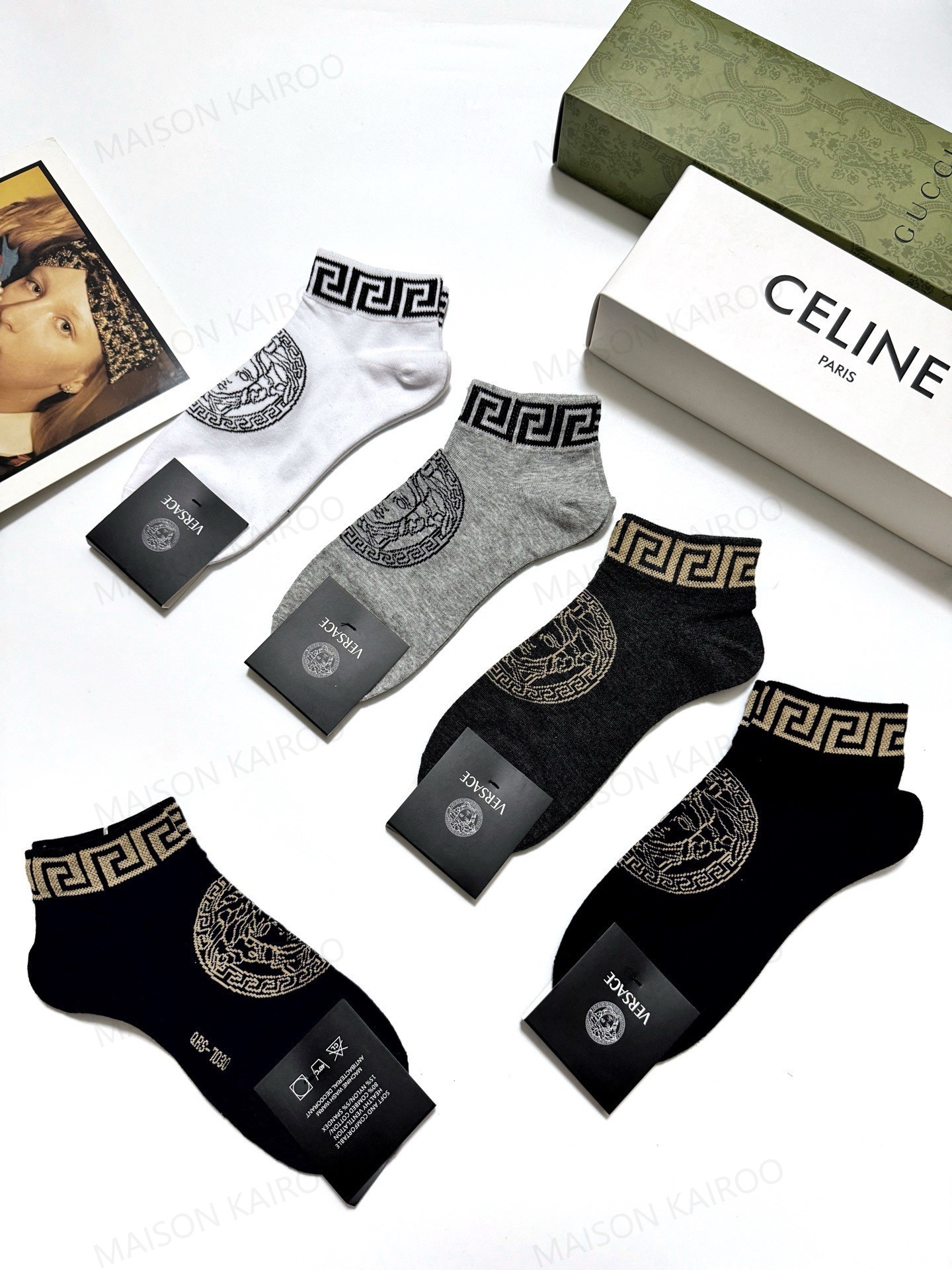 Versace Socks 5-Pack - KAIROO