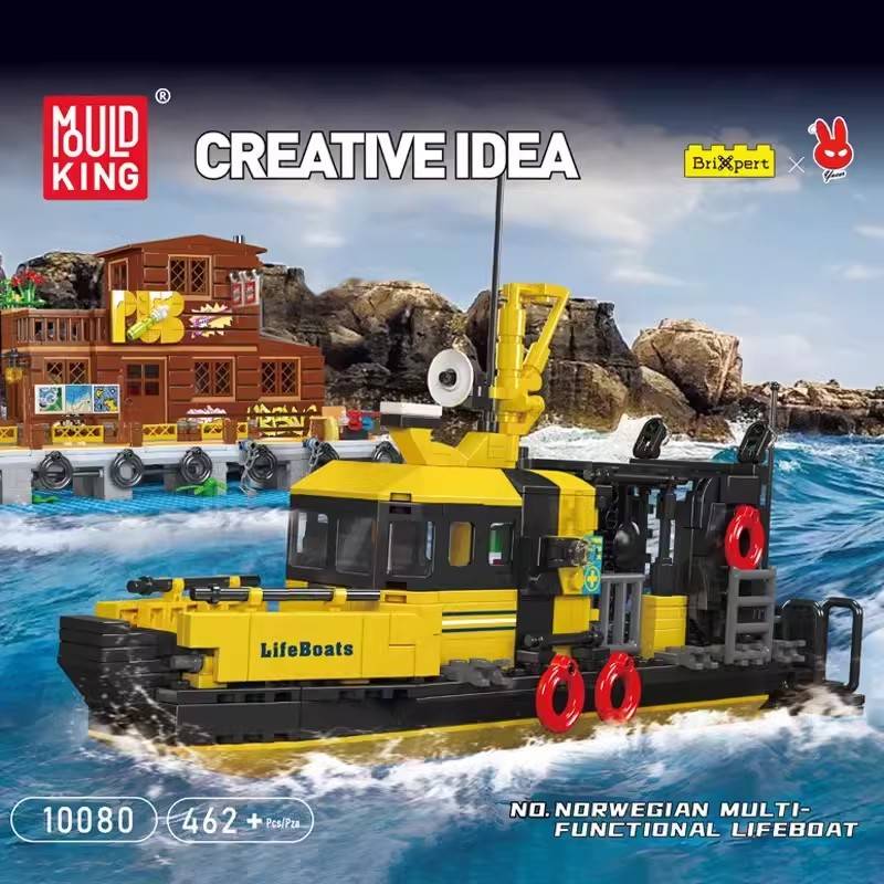 MOULD KING 10080 - Norwegian Multi-Functional Lifeboat