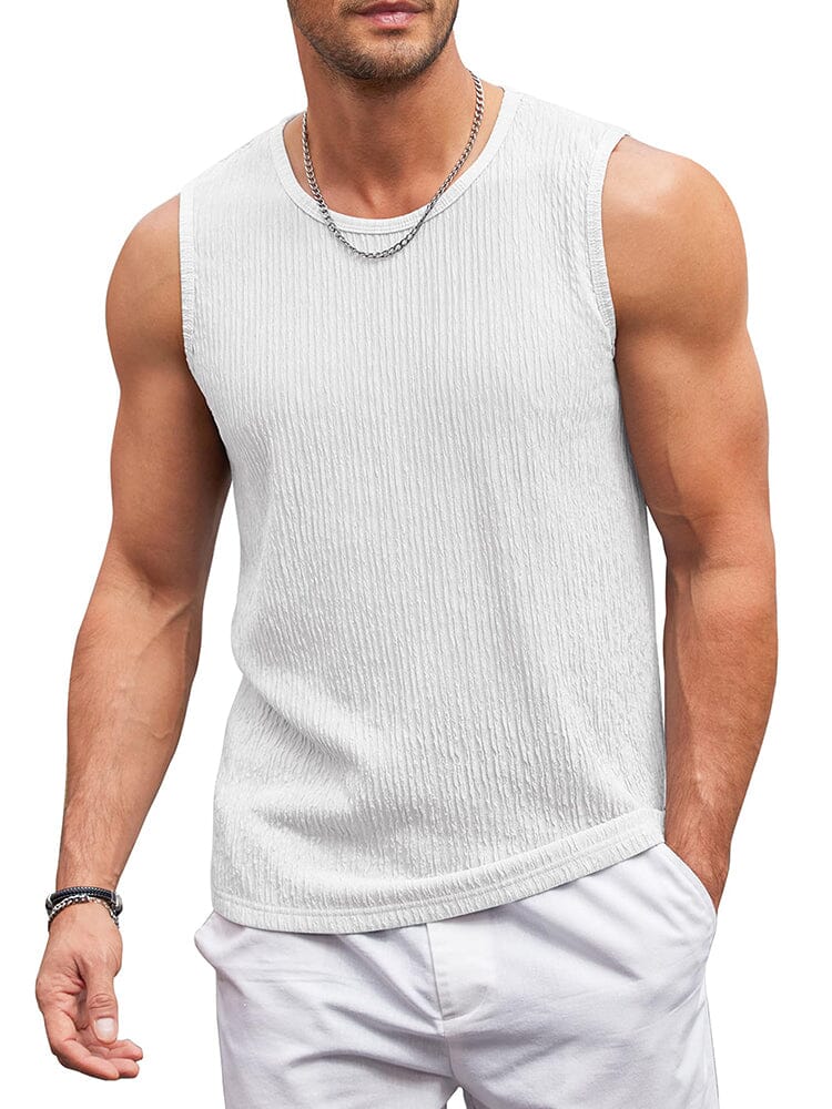 (Pre-order)Casaul Jacquard Knit Tank Top (US Only)