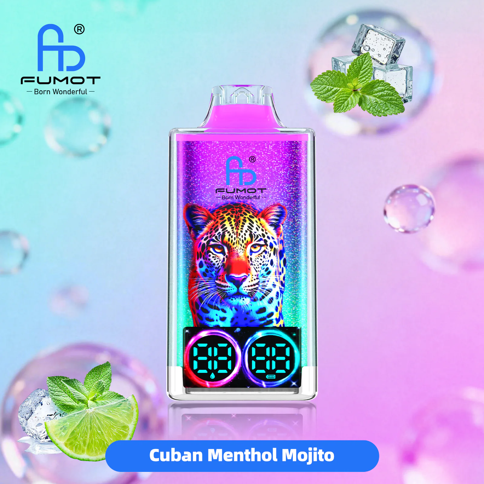 FUMOT Leopard 40K Disposable Vape – Cuban Menthol Mojito - Vaba Vape-Shop