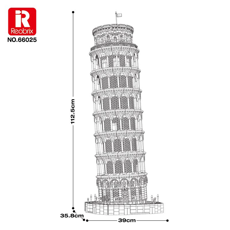 ReoBrix 66205 - Leaning Tower of Pisa