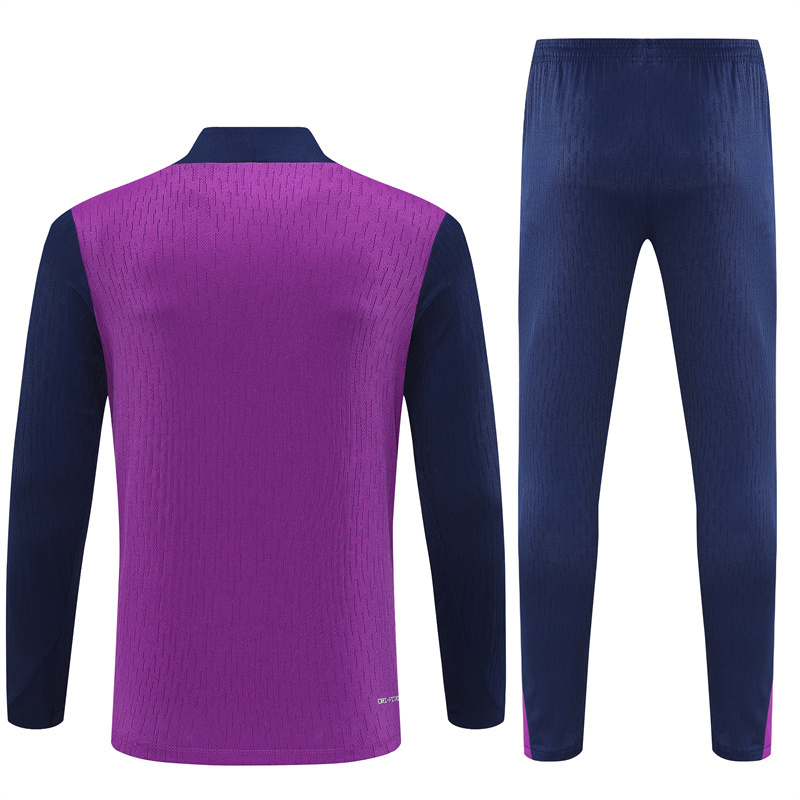 Adult / Kids 2526 Barcelona Half Zipper Training Suit