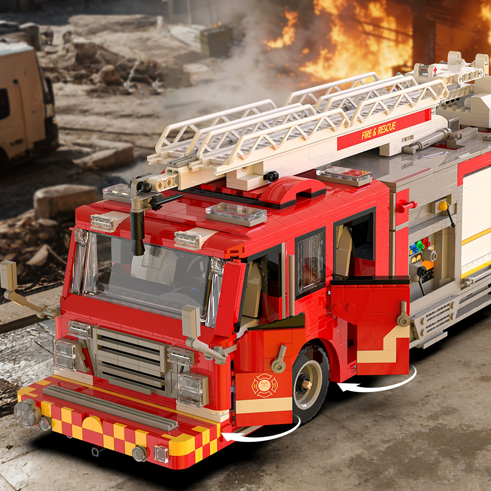 XBert 66148 - US Firetruck Elevated Water Towers