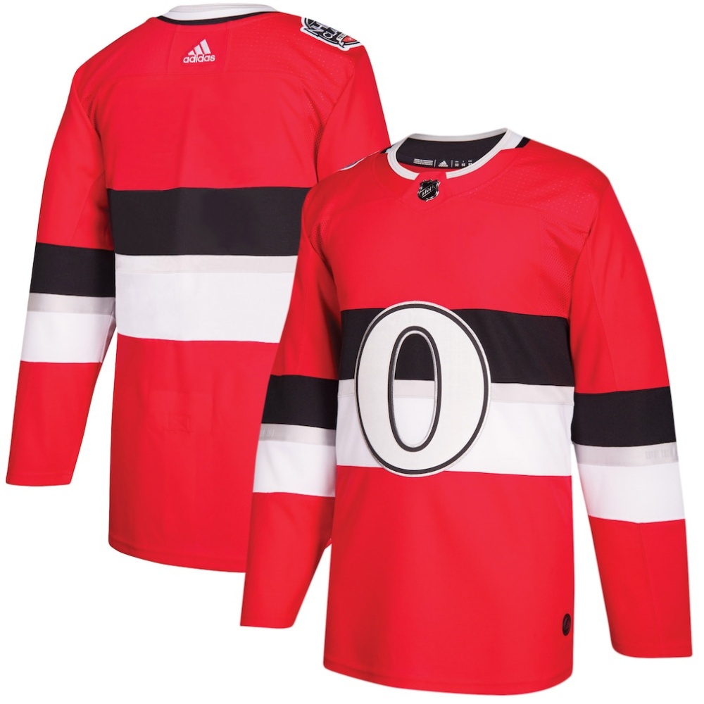 Customizable Ottawa Senators adidas Red 2017 100 Classic and Retro Jersey