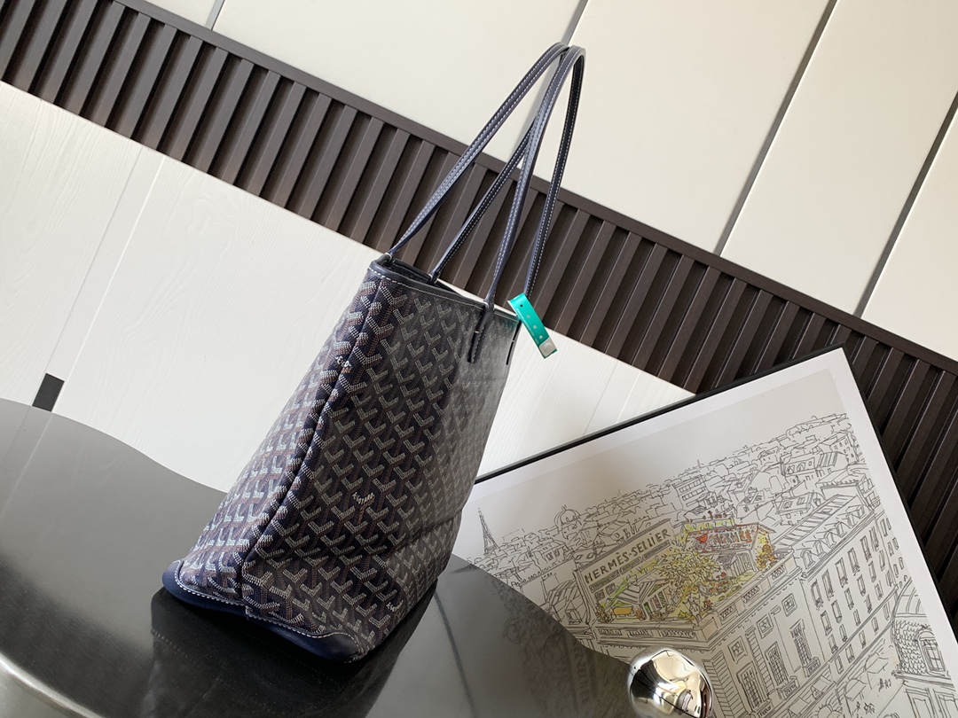 Goyard Artois MM Tote in Navy Blue