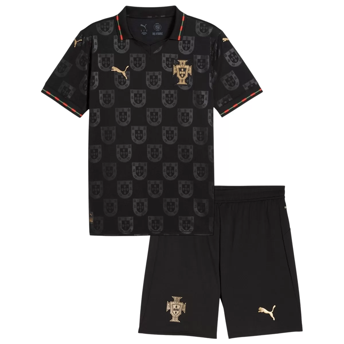 Kids Portugal 'Black Panther' Special Edition Jersey Suit 2026