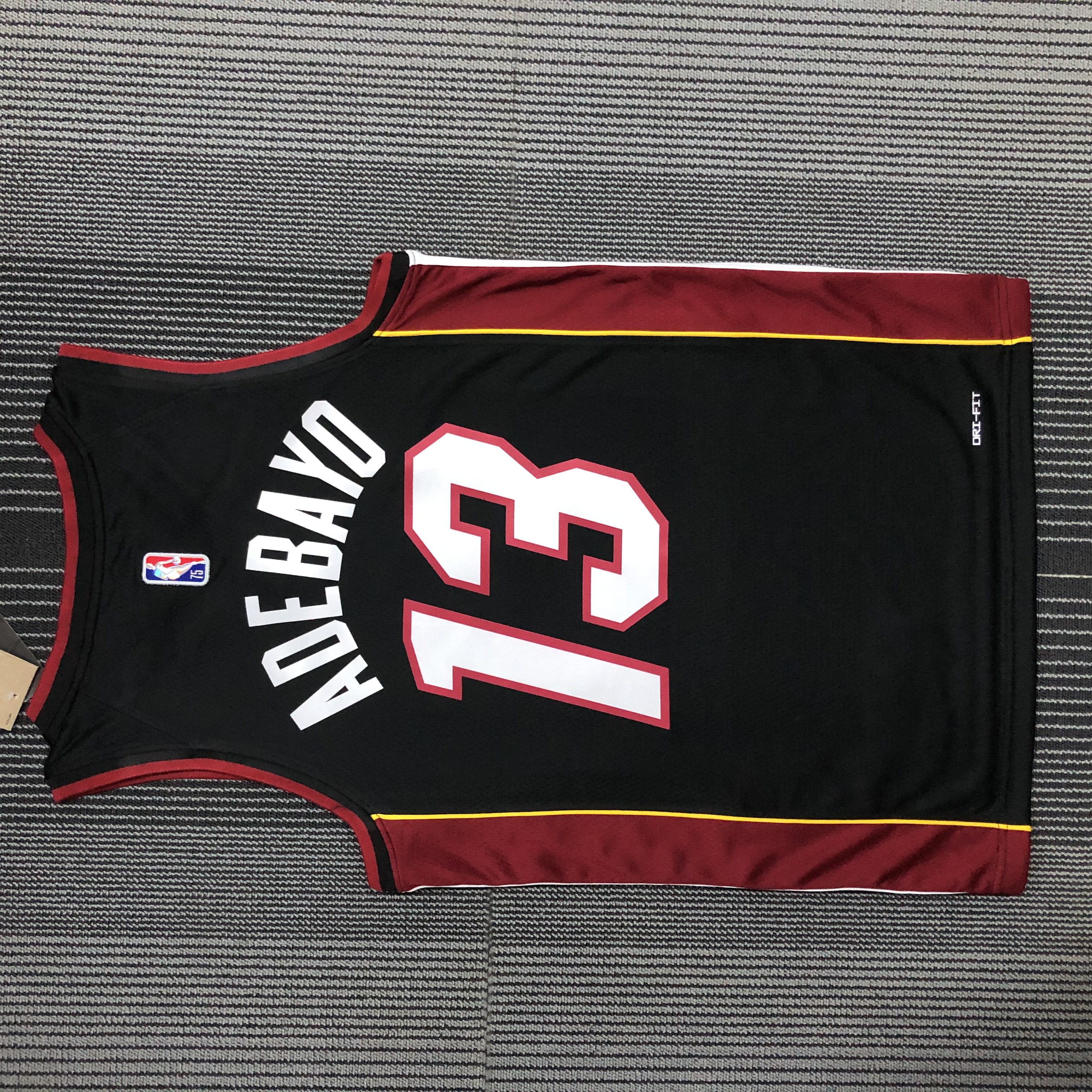 75TH anniversary  Miami Heat Black  No.13 Adebayo
